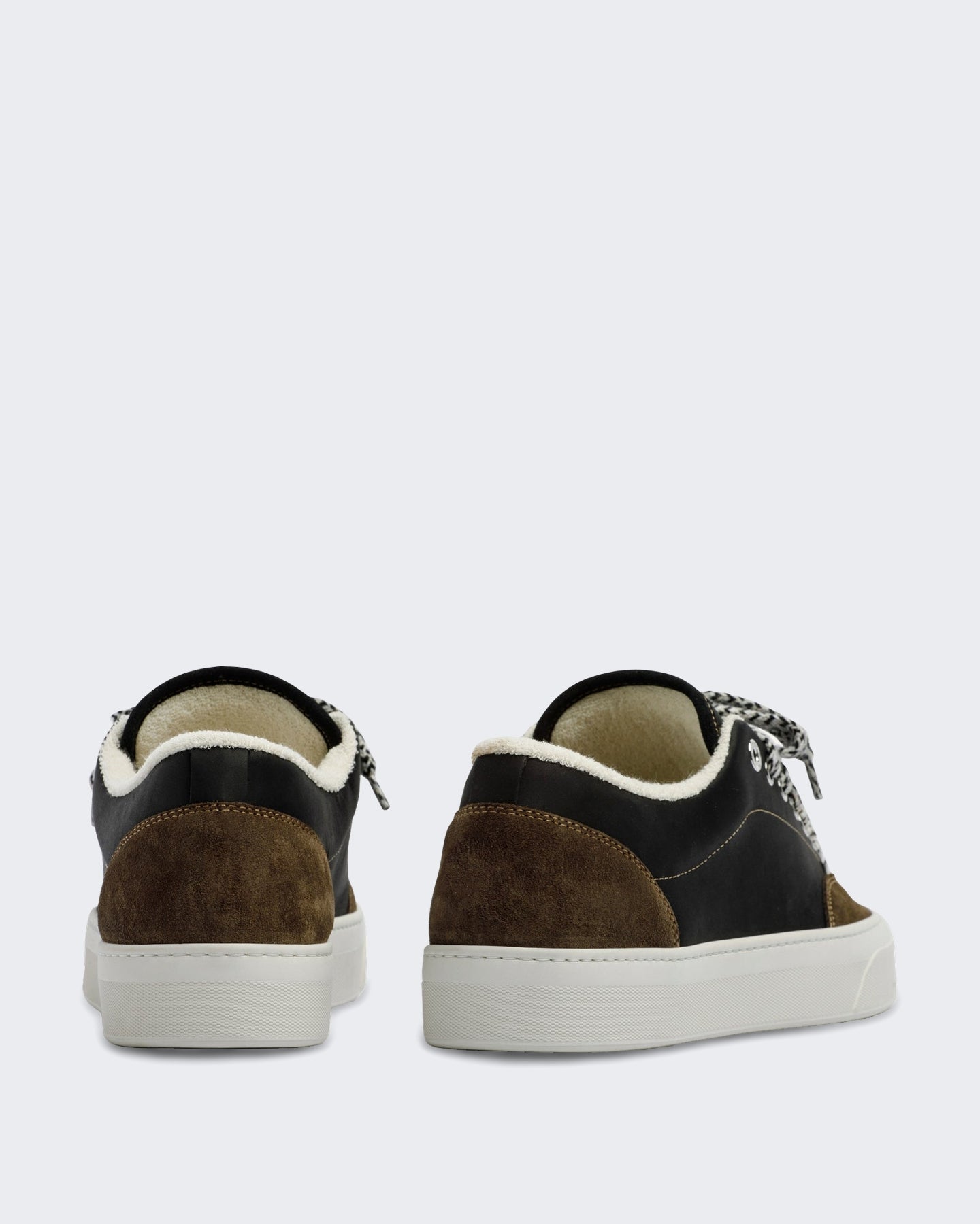 Heren Leren sneaker met klassiek design Groen