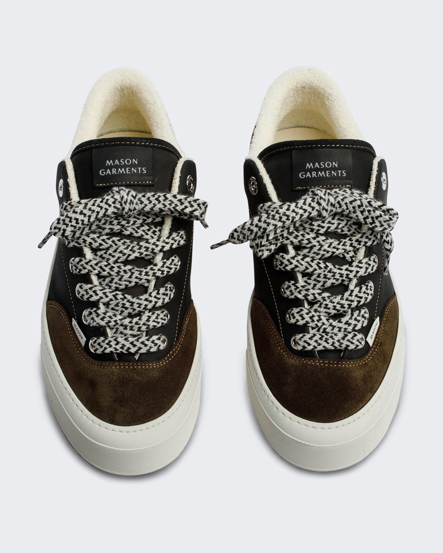 Heren Leren sneaker met klassiek design Groen