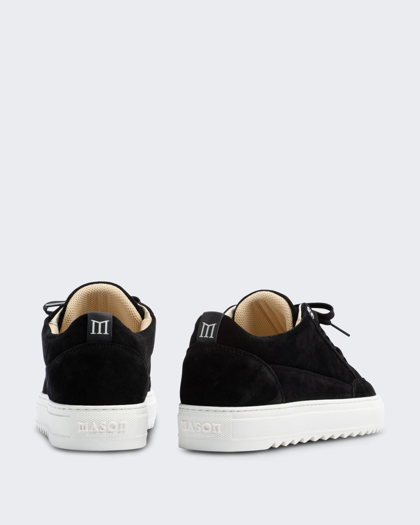 Heren Nativo leren sneaker in zwart