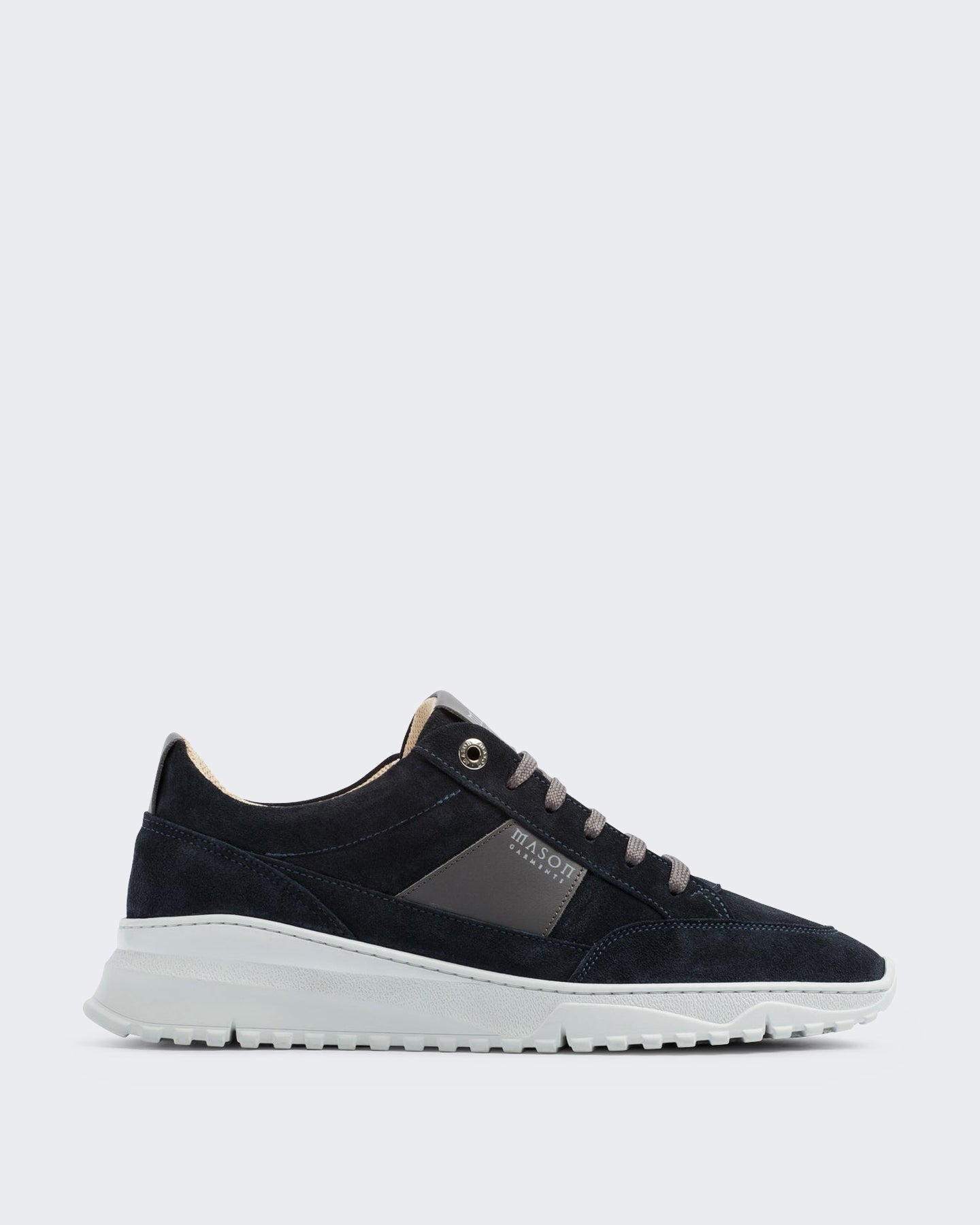 Heren Runner sneaker met colorblock details in Blauw