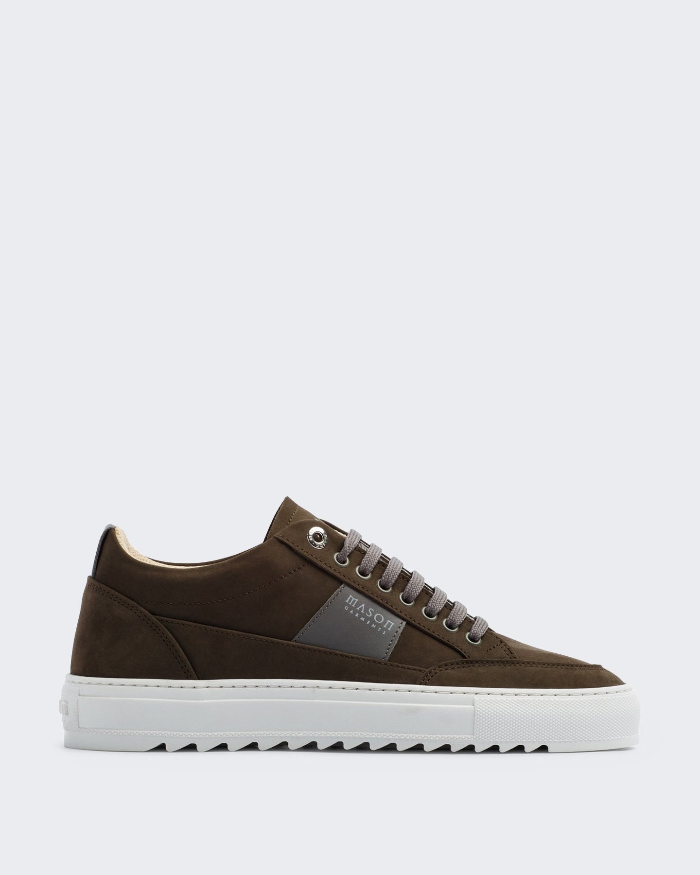 Heren Sportieve sneaker in donkergroen Groen