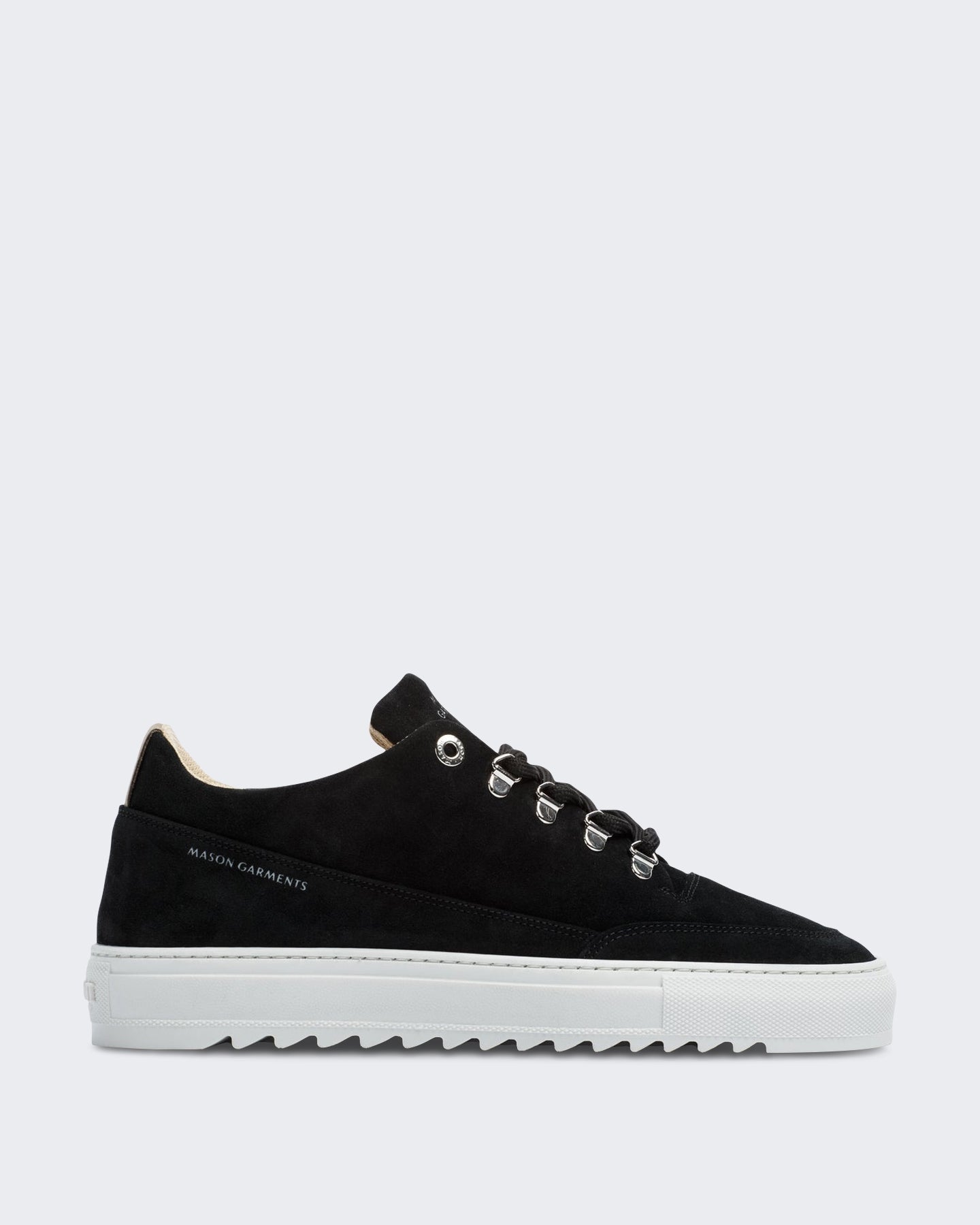Heren Kleurblok sneaker met contrasterende details Zwart
