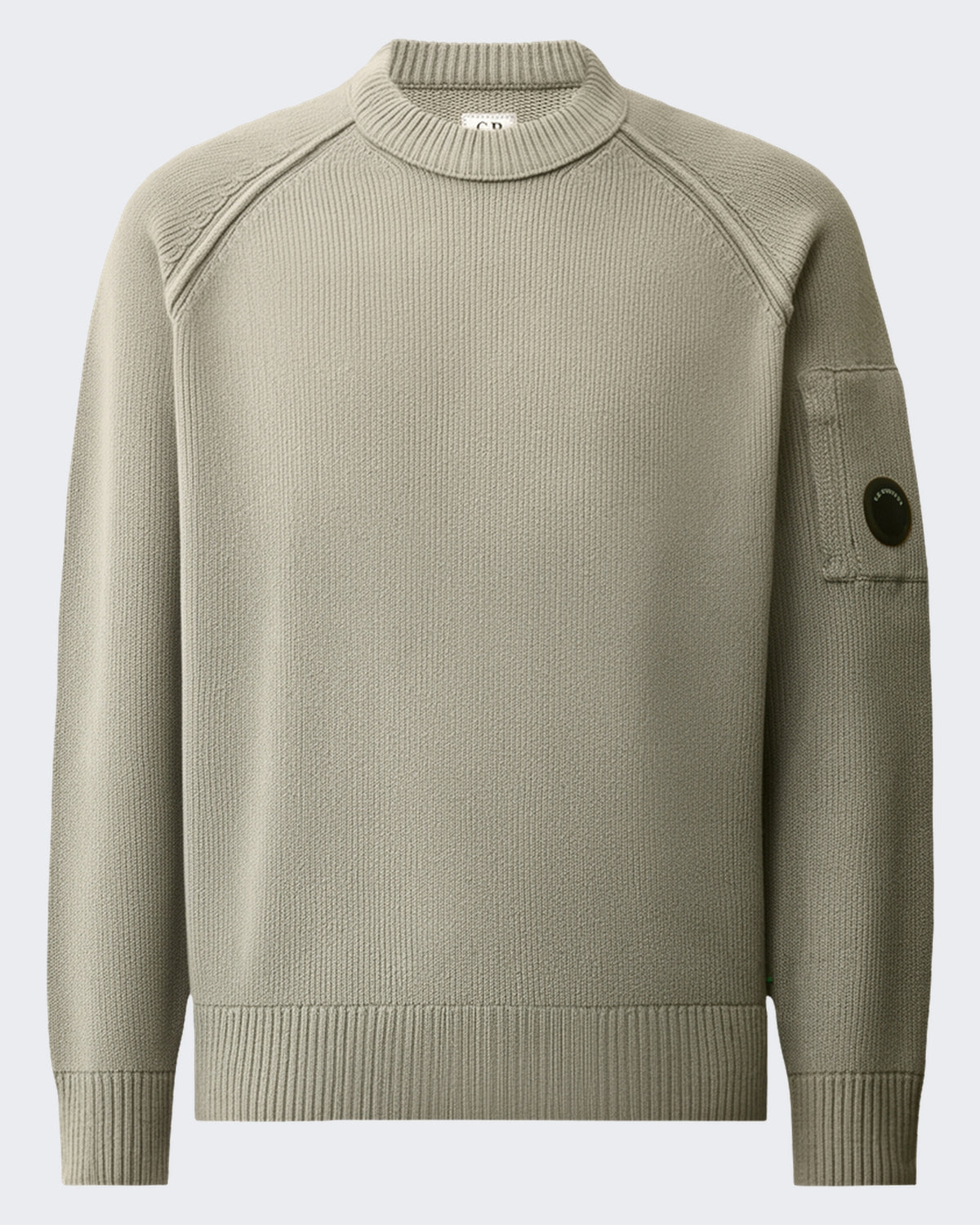 Men's Gebreide Jumper met ronde hals in Grey