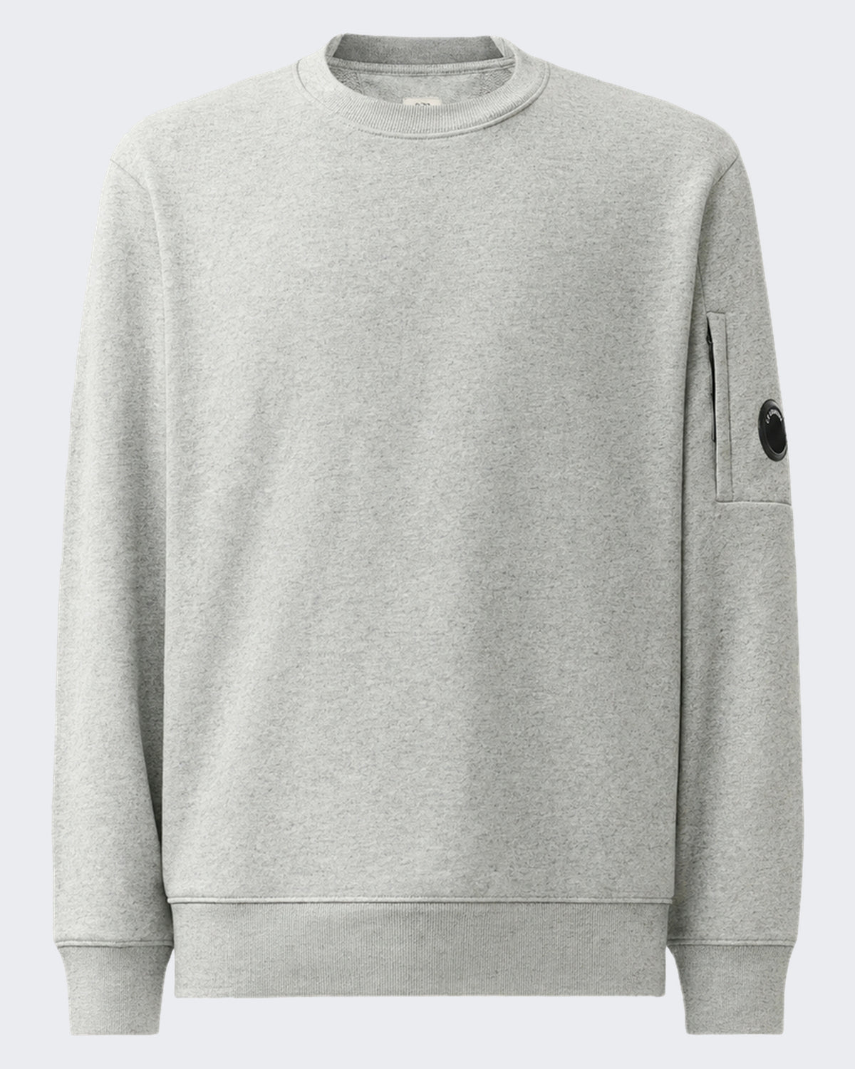 Men's Sweater met ronde hals in gemêleerde stof Grey