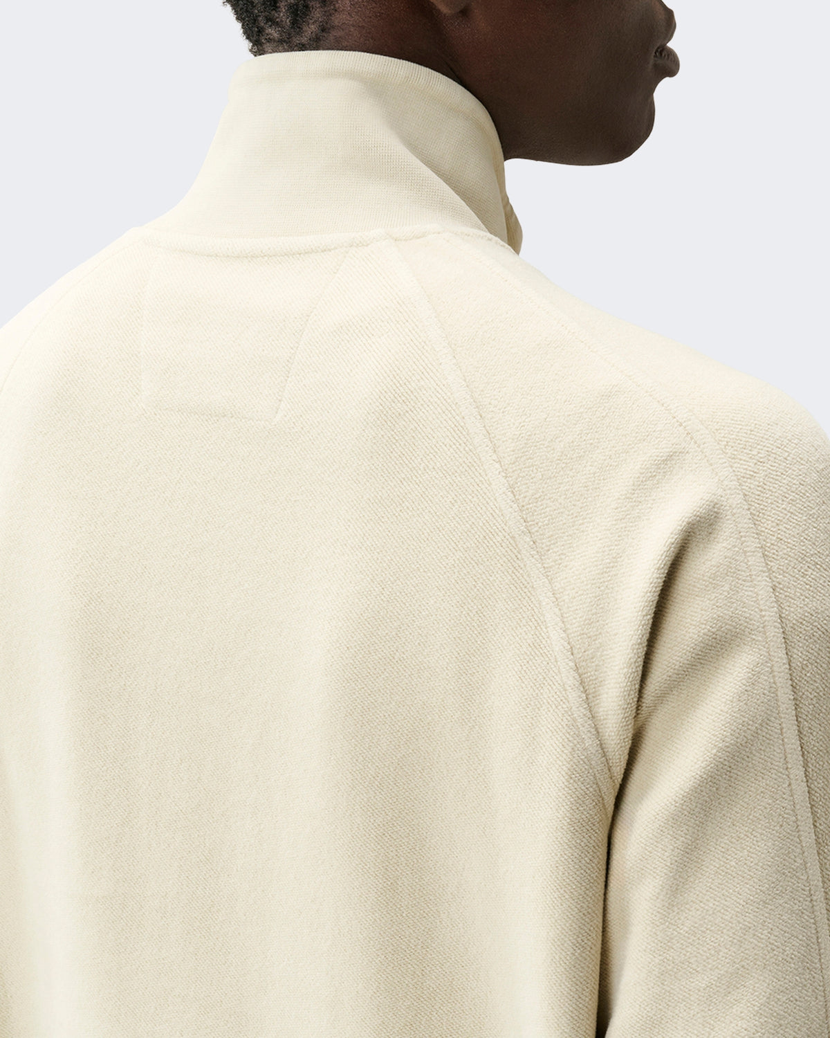Men's Sweatshirt met polokraag Silver