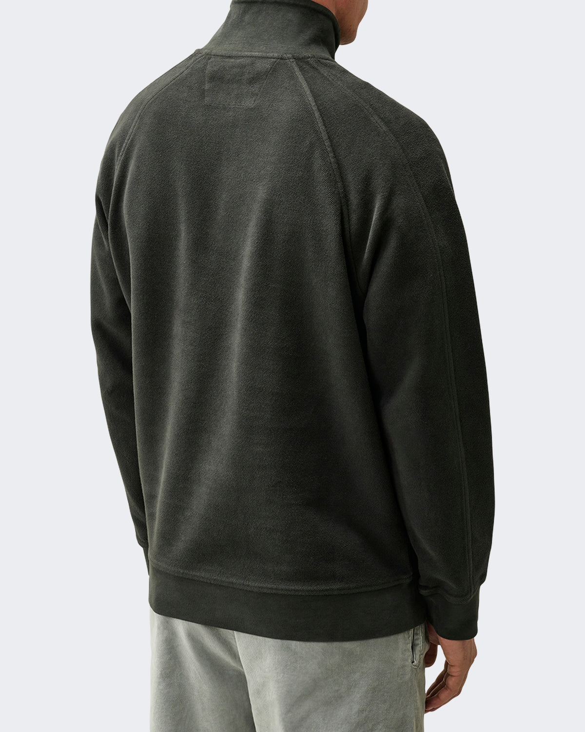 Men's Sweatshirt met polokraag Grey
