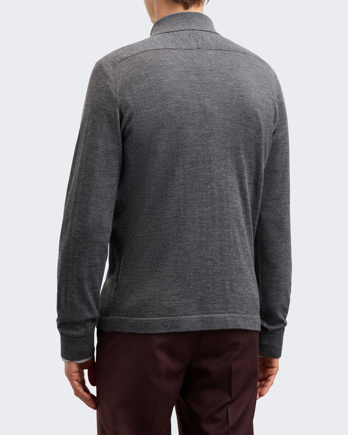 Men's Fijngebreid knitwear Jumper in Grey