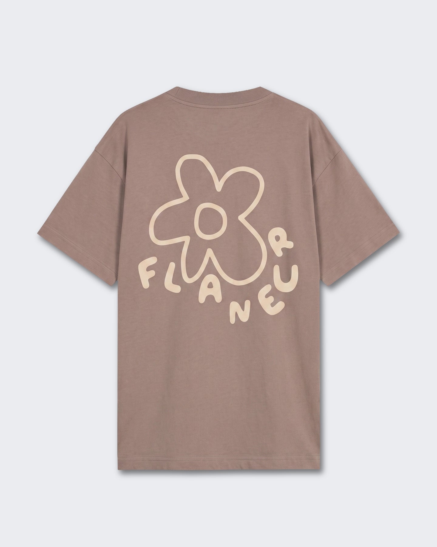 Heren Blossom T-shirt met korte mouw Bruin