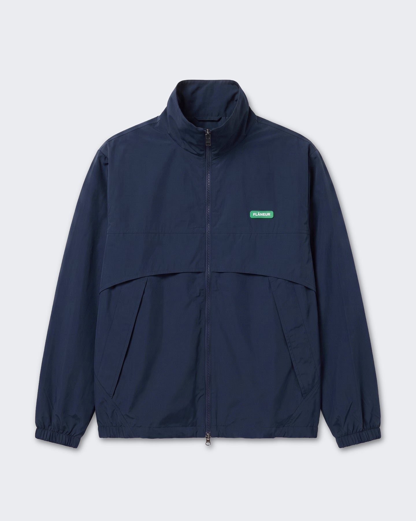 Heren Badge track jacket met embleem Blauw