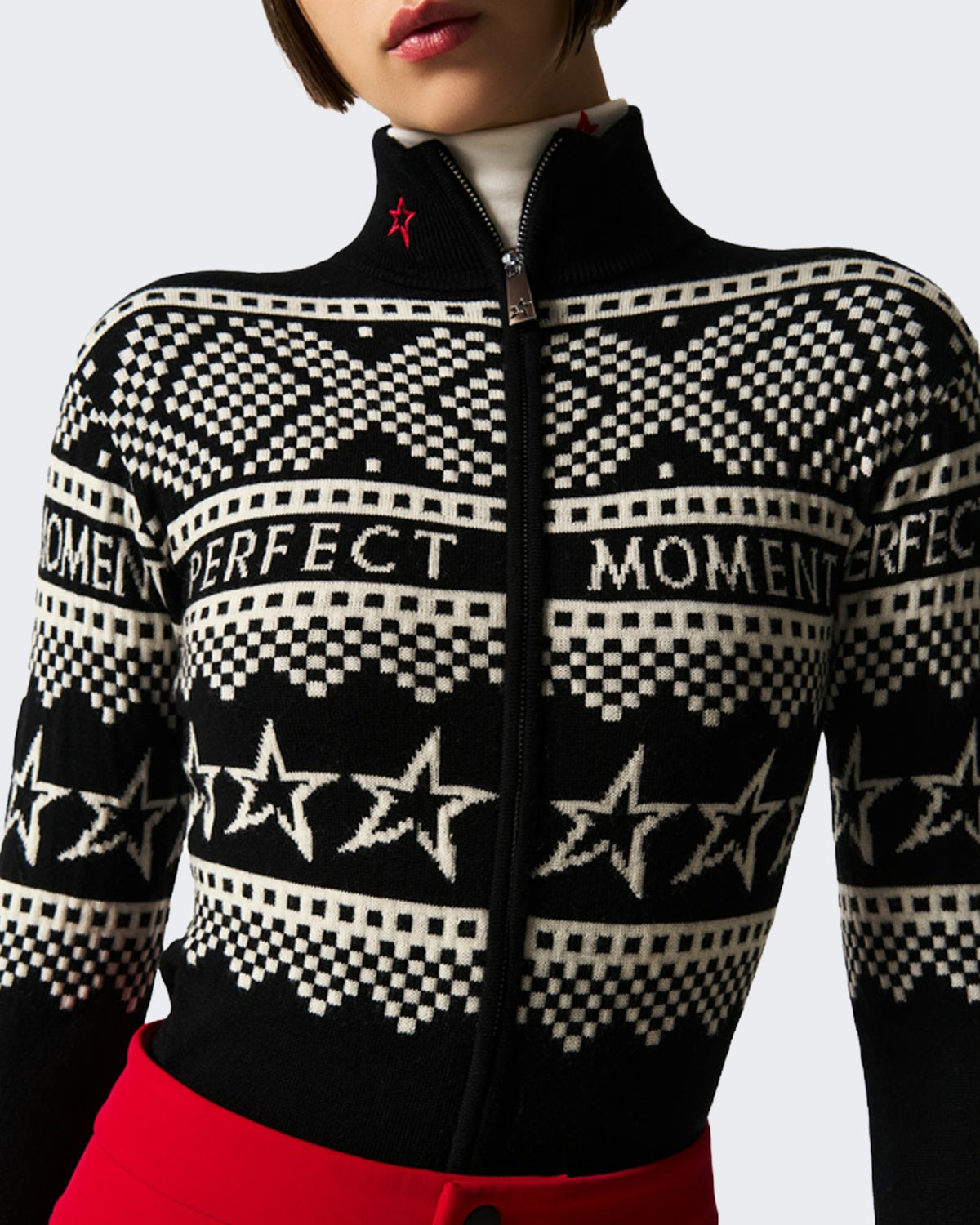 Women's Holiday body met Black-wit patroon