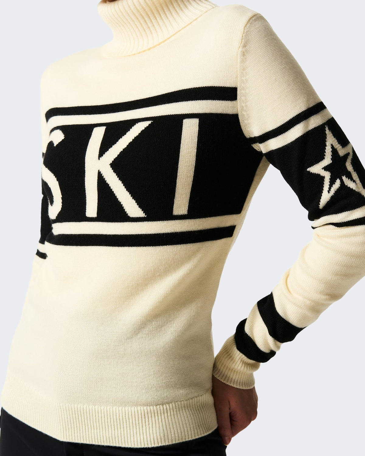 Women's Schild gebreide sweater met schildmotief White