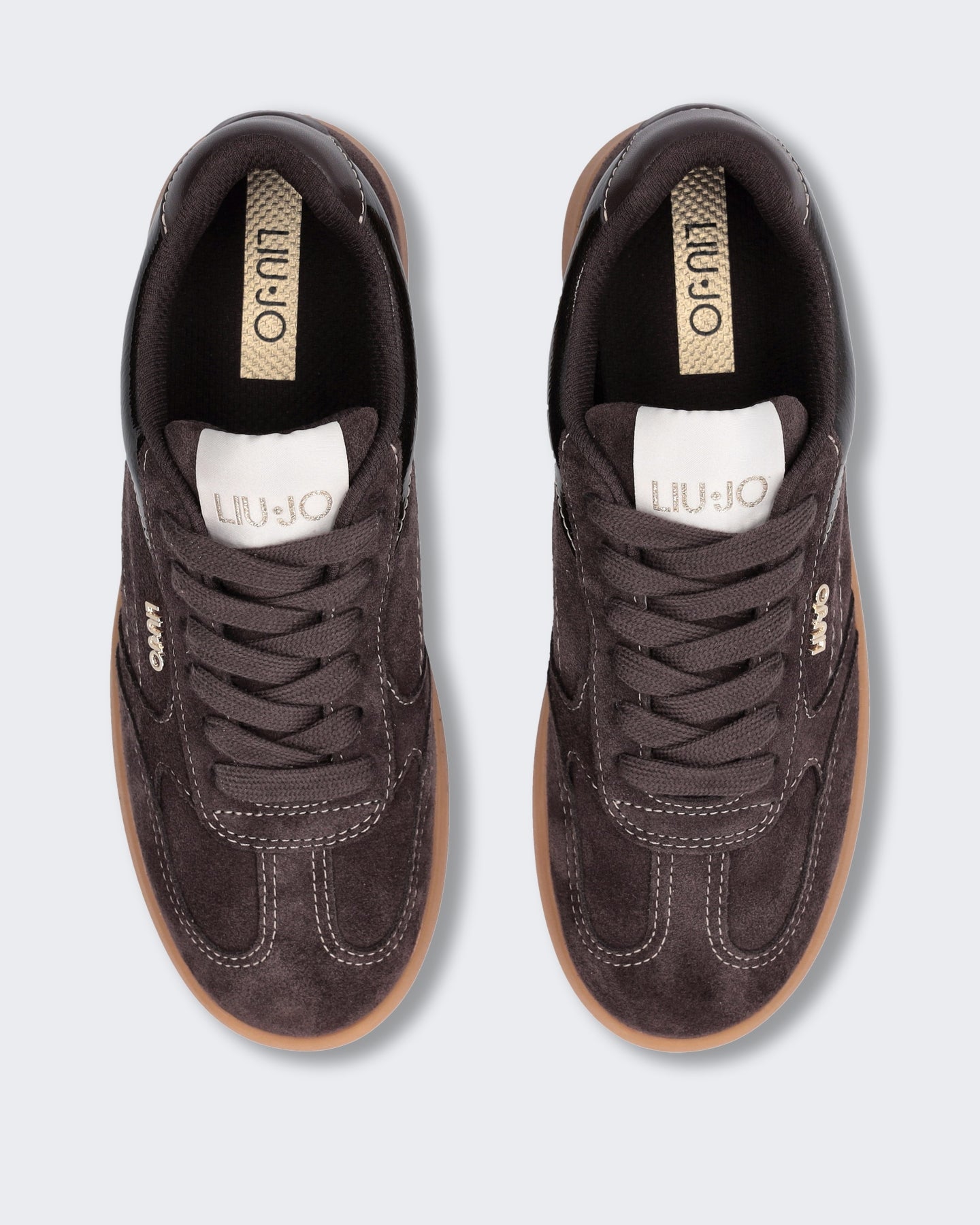 Dames Connor Leren sneaker in bruine kleur Bruin