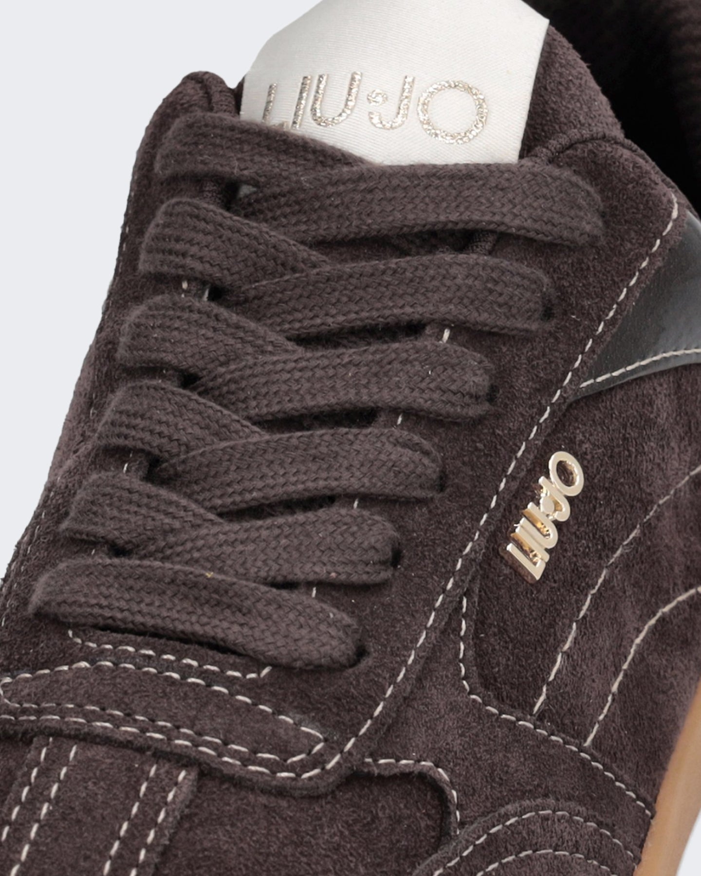 Dames Connor Leren sneaker in bruine kleur Bruin