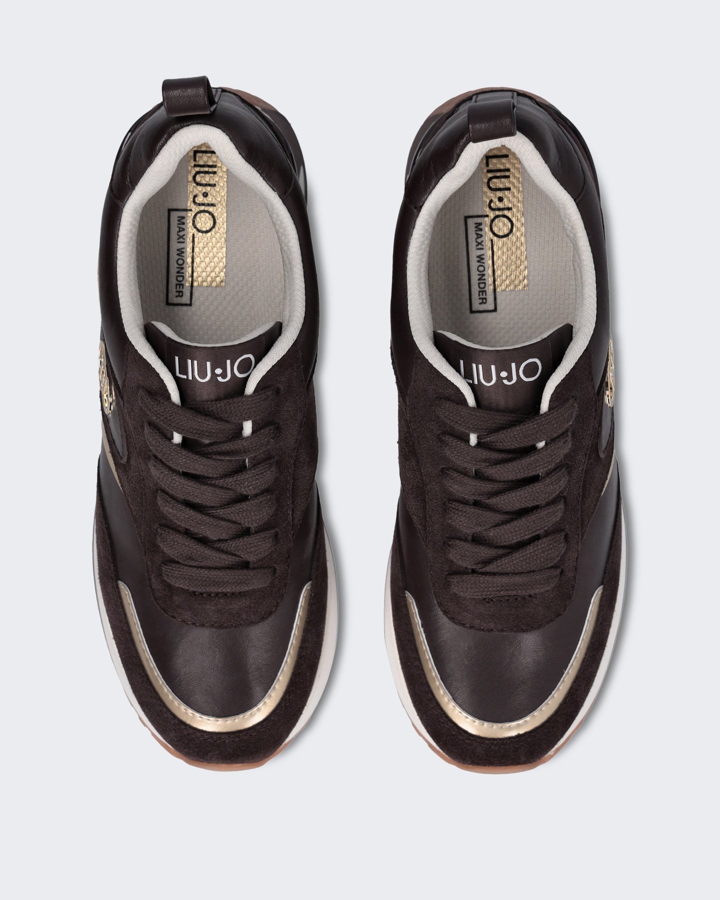 Dames Maxi Wonder 97 sneaker in mokabruin Bruin