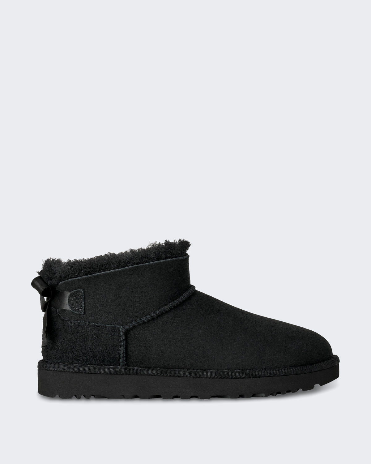 Women's Ultra mini Boots met strikdetail Black