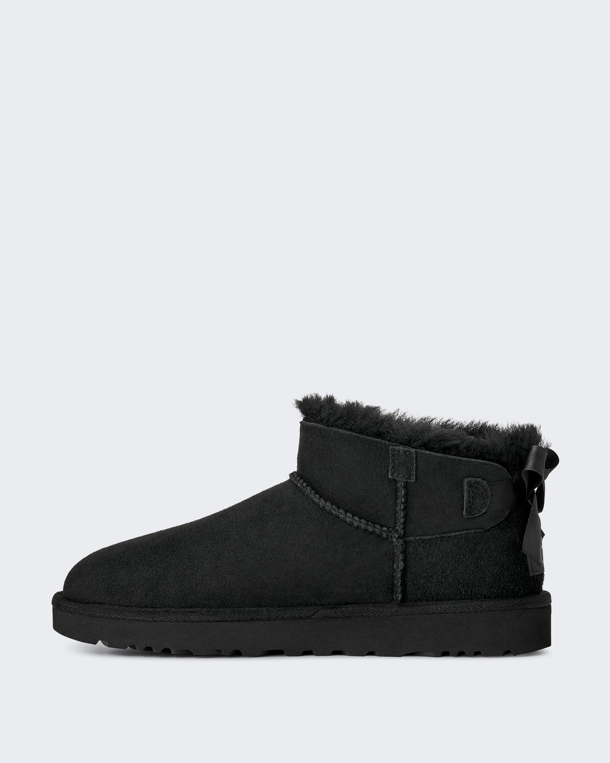 Women's Ultra mini Boots met strikdetail Black
