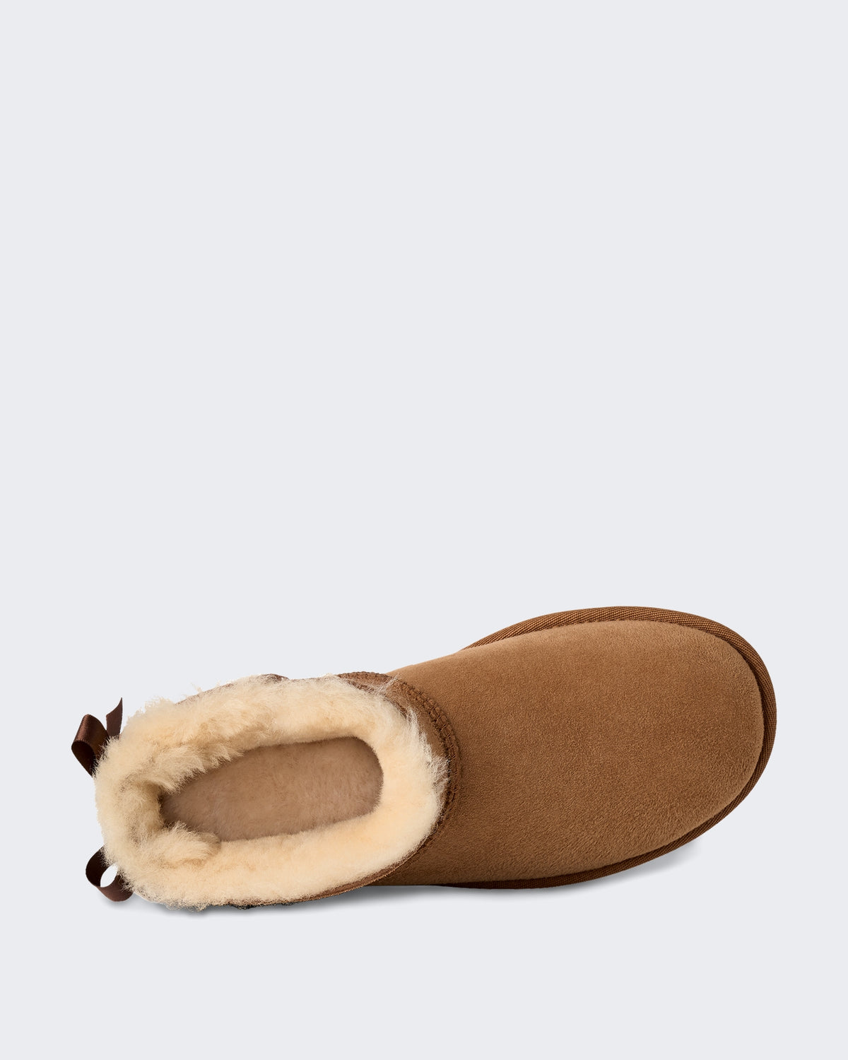 Women's Ultra mini Boots met strikdetail Beige