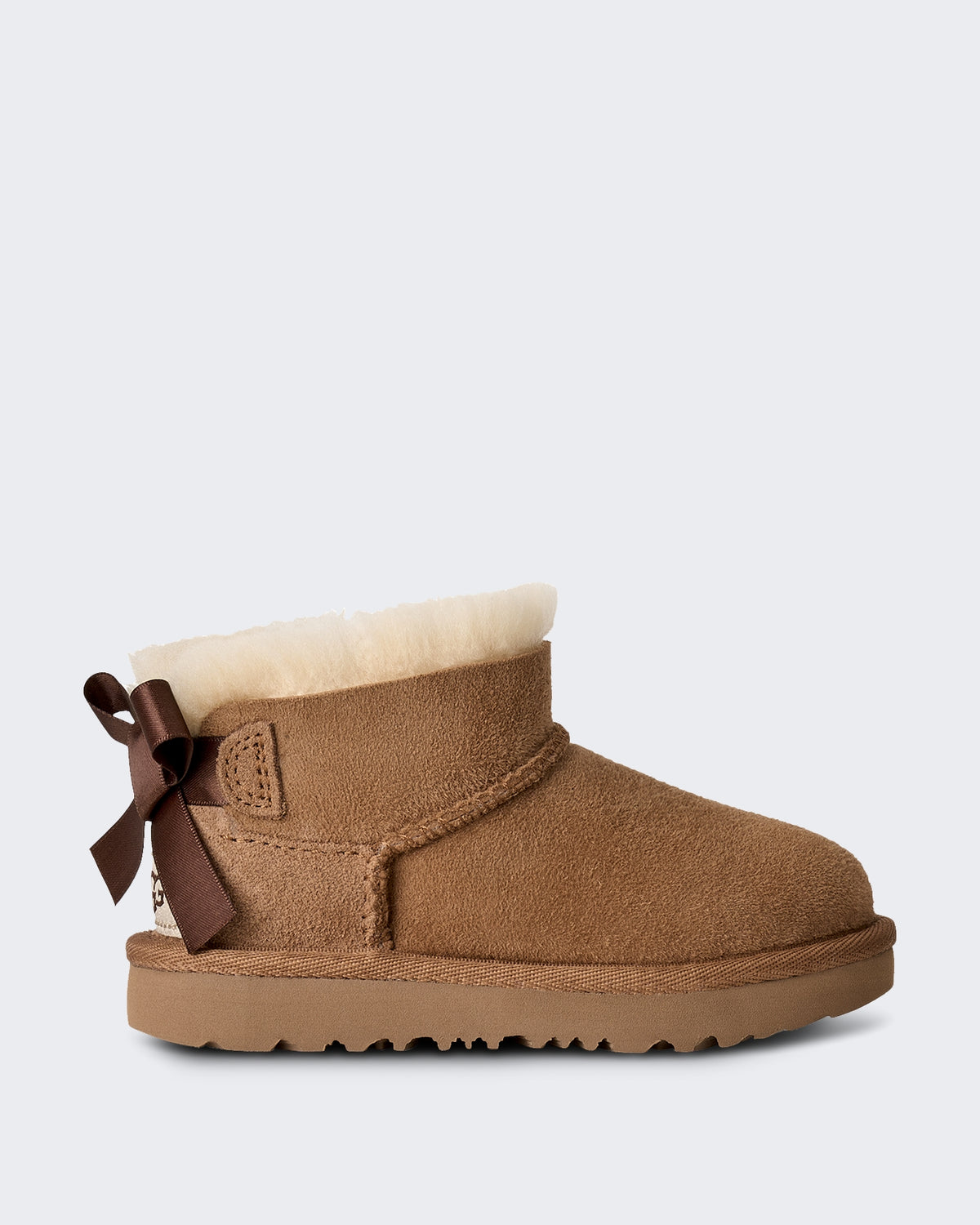Kids' Classic Boot - Ultra Mini Bailey Bow Beige (2)
