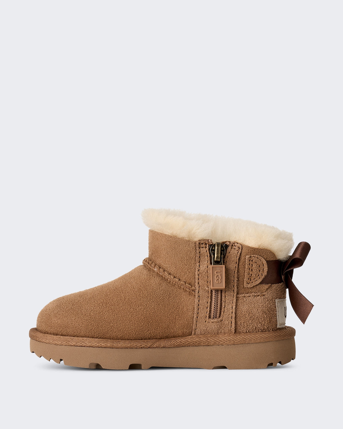 Kids' Classic Boot - Ultra Mini Bailey Bow Beige (2)