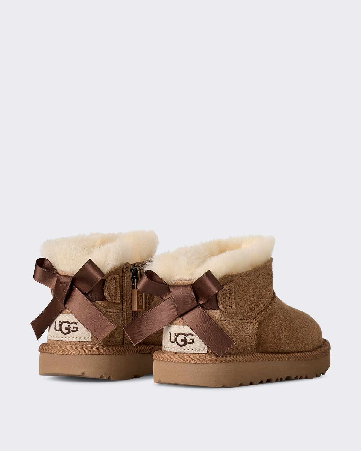 Kids' Classic Boot - Ultra Mini Bailey Bow Beige (2)