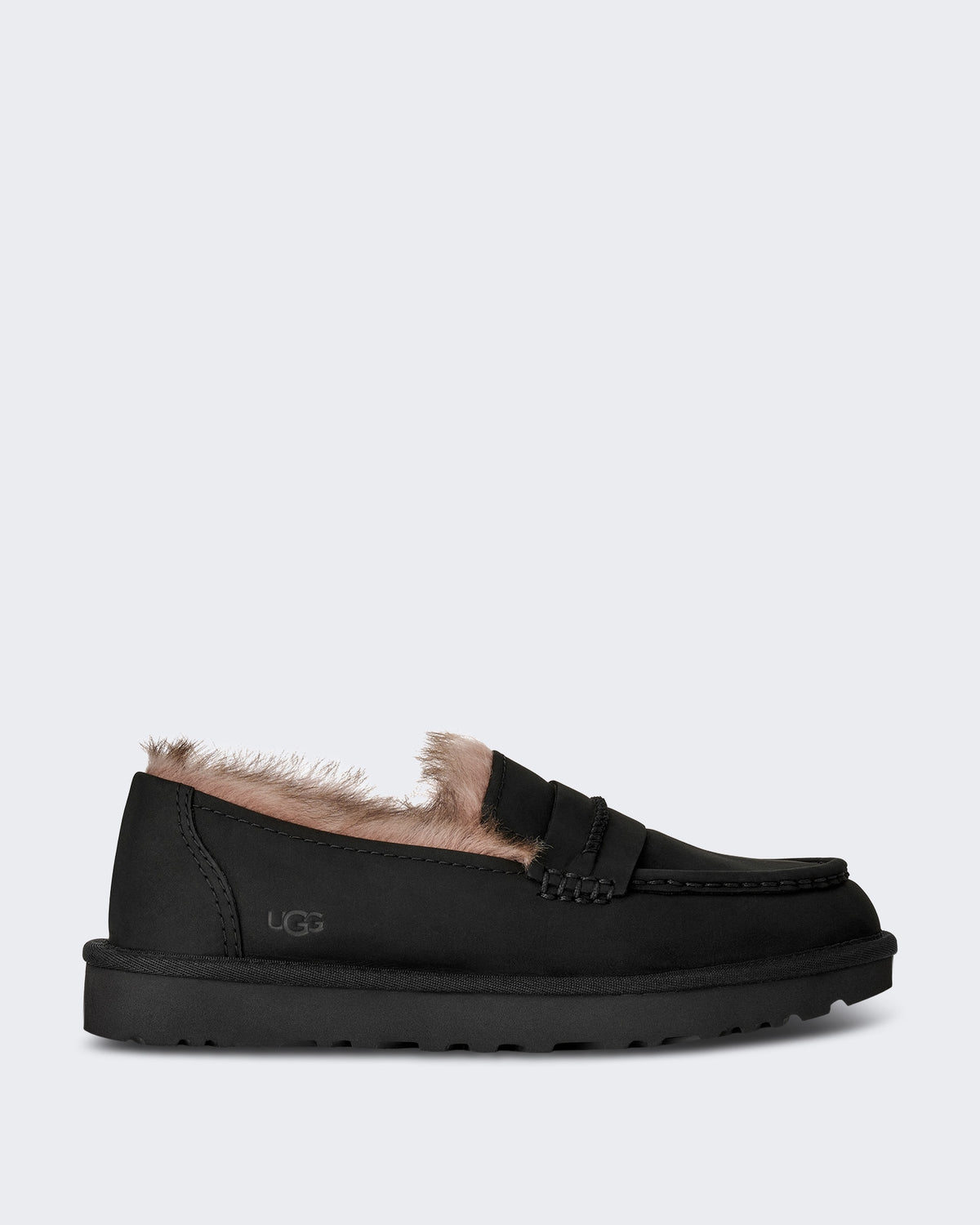 Women's Loafer van nubuck leer Black