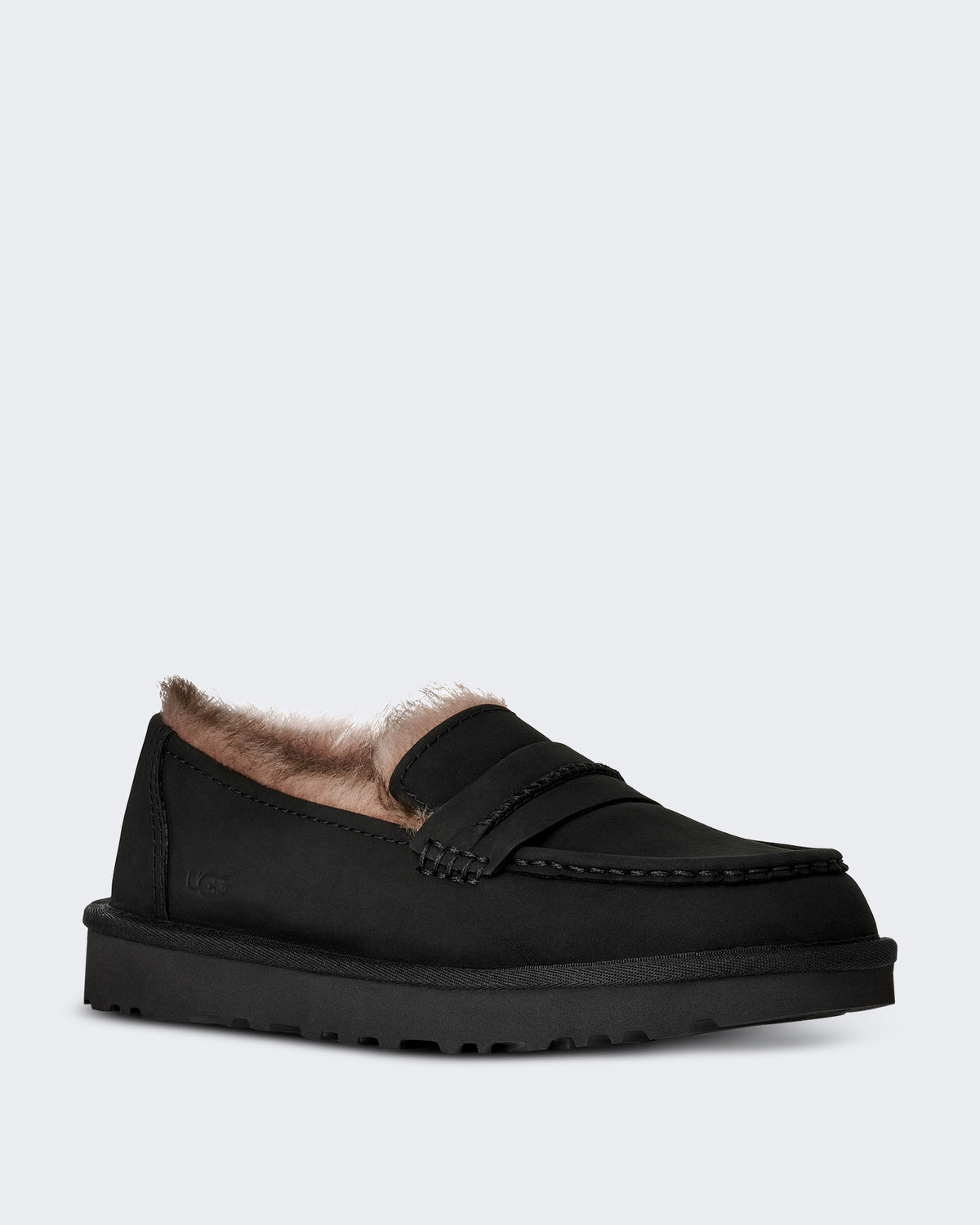 Women's Loafer van nubuck leer Black