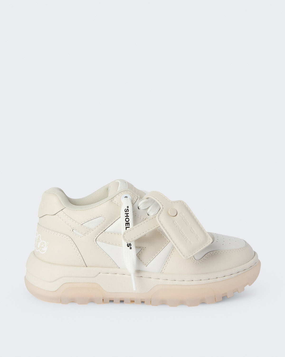 Women's Chunky Varsity sneaker in White en beige