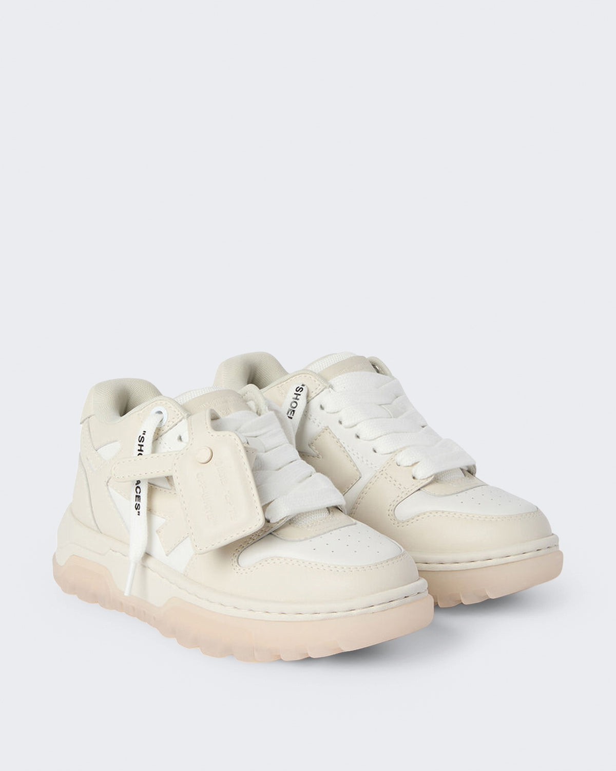 Women's Chunky Varsity sneaker in White en beige