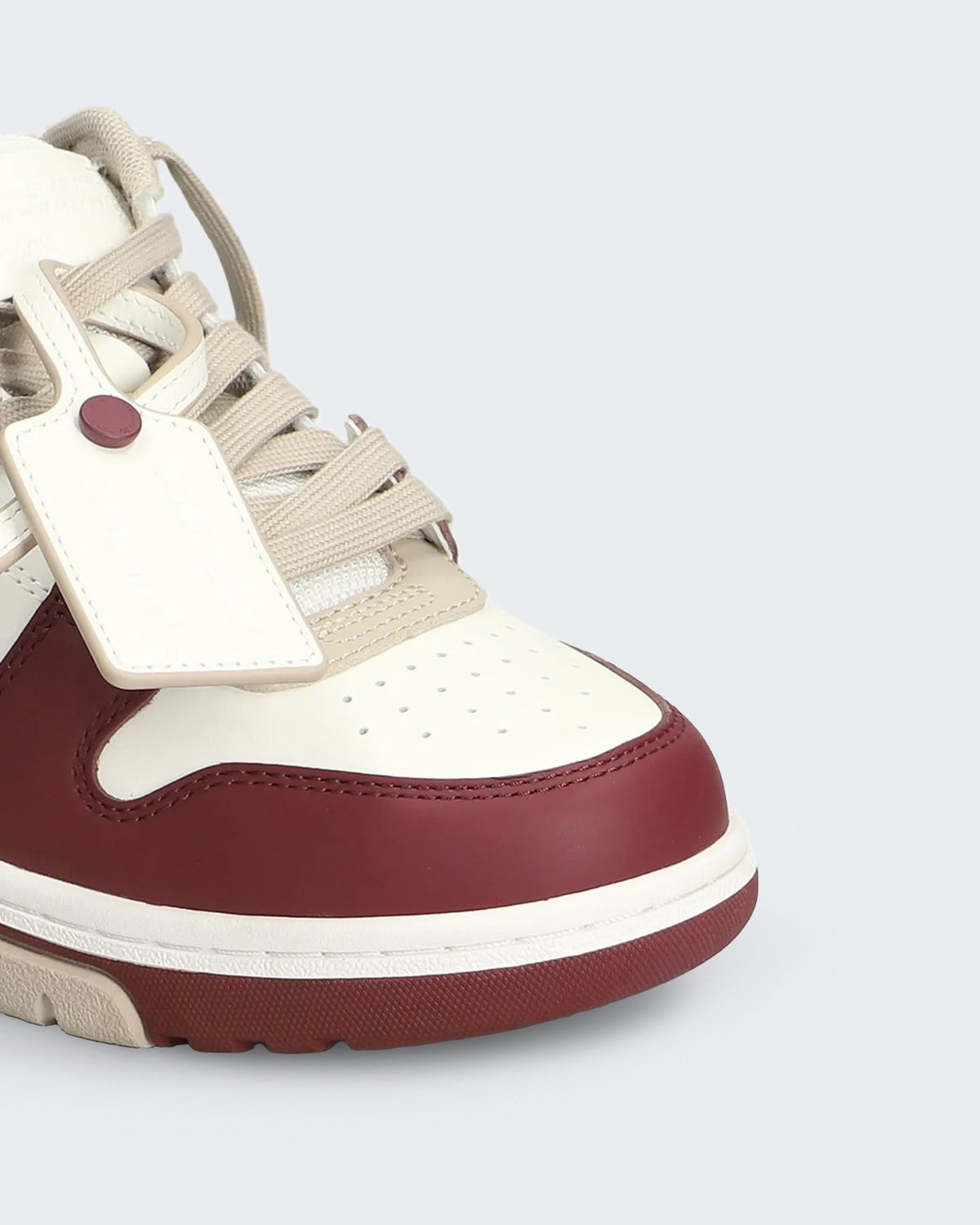 Women's Out Of Office sneaker bordeauxrood met beige Off White