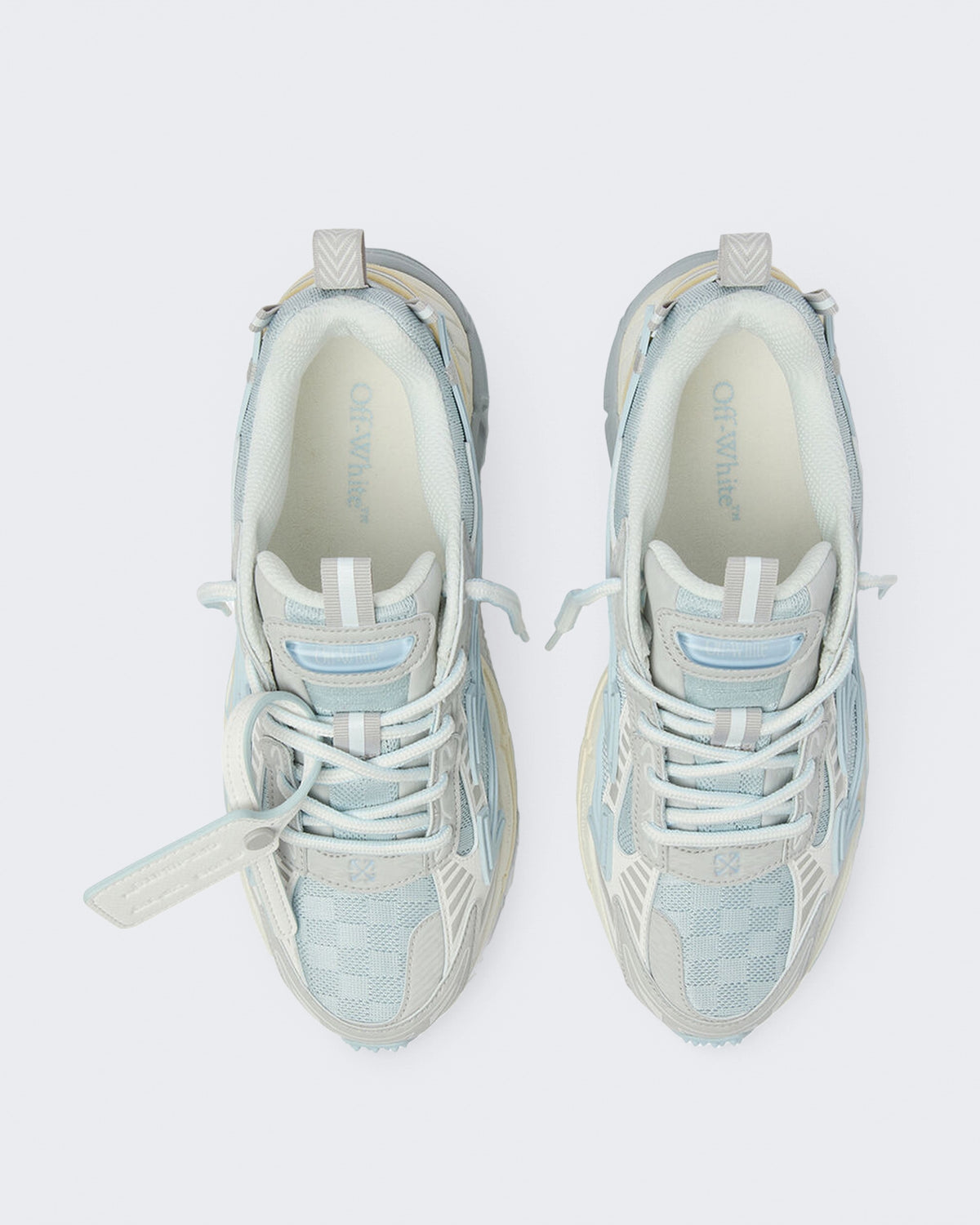 Women's Be Right Back sneaker crèmewit met neonblauw
