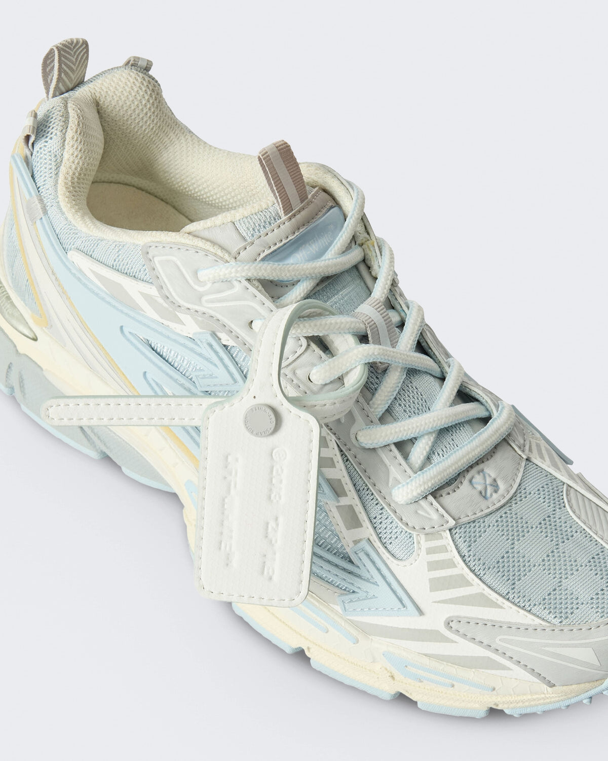 Women's Be Right Back sneaker crèmewit met neonblauw