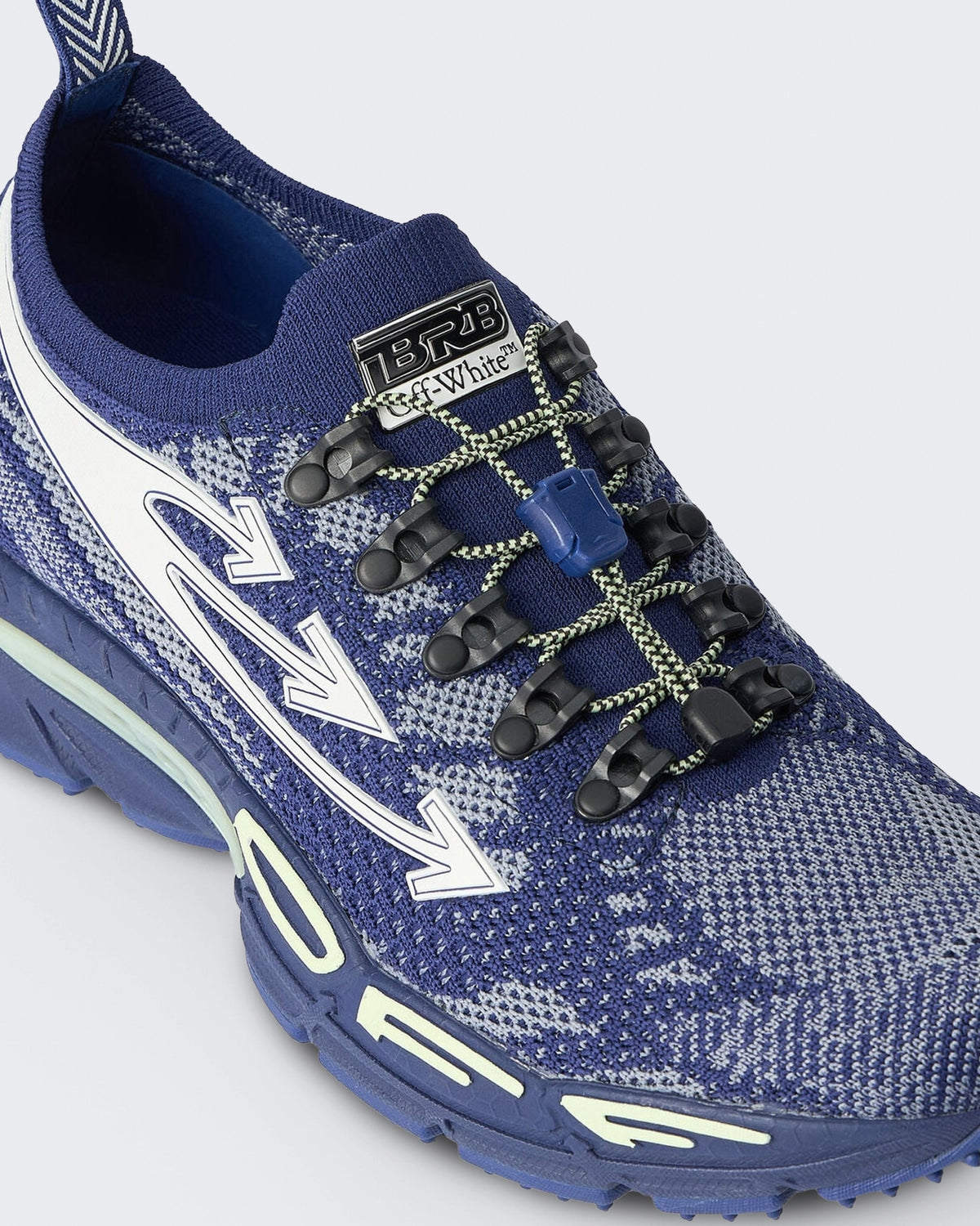 Men's Gebreide sneaker in Blue en White