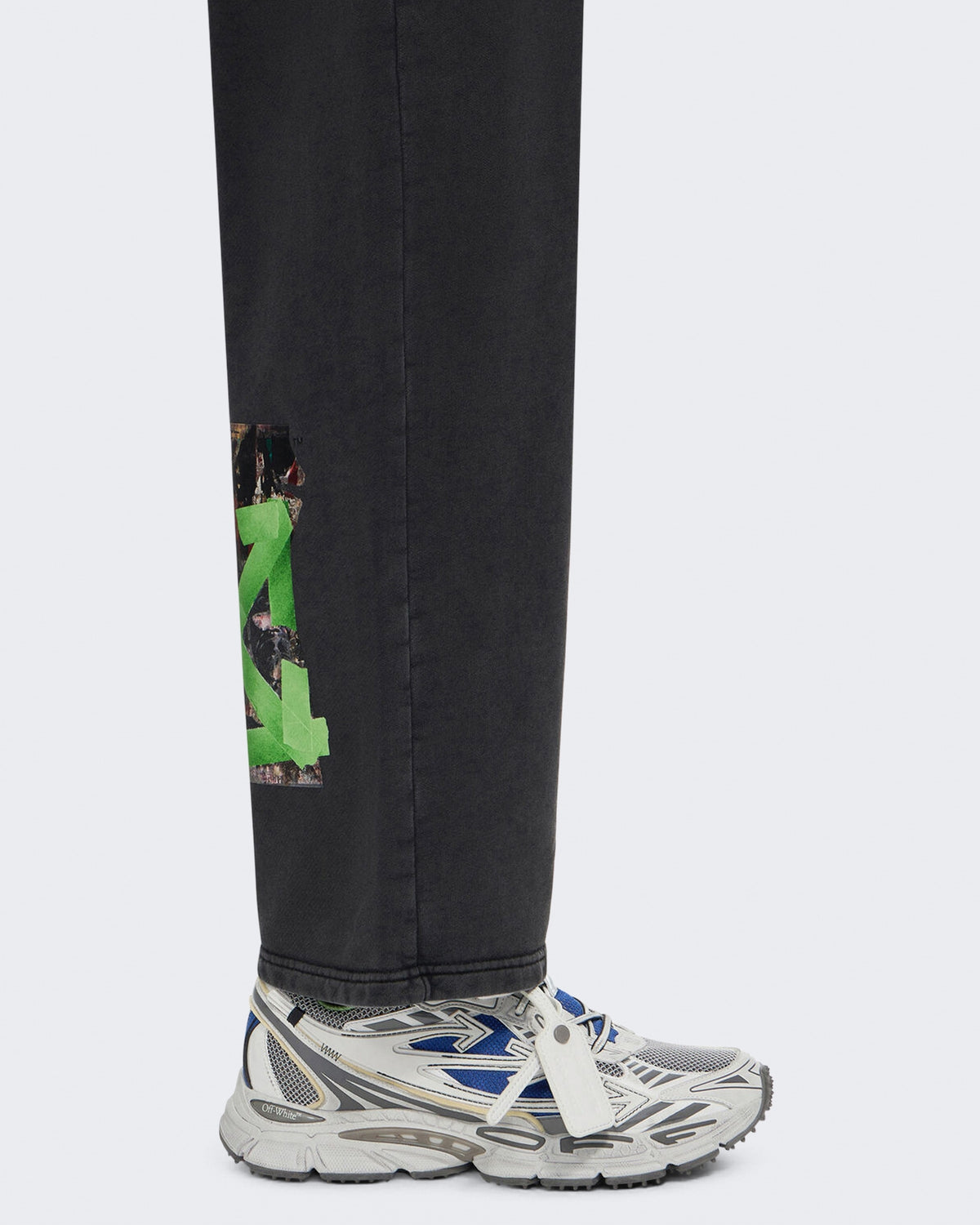 Men's Be Right Back Worn Out sneaker donkerblauw met donkergrijs