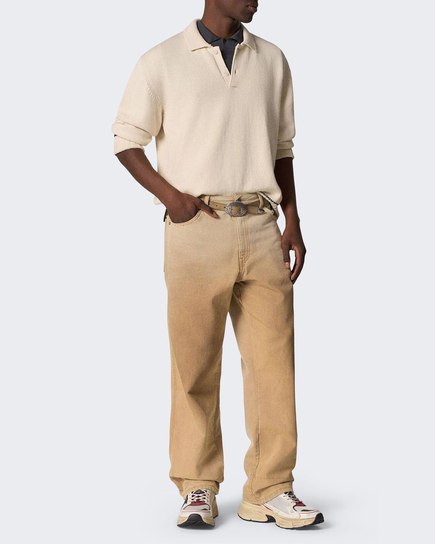 Heren Journey Knit Polo Wit