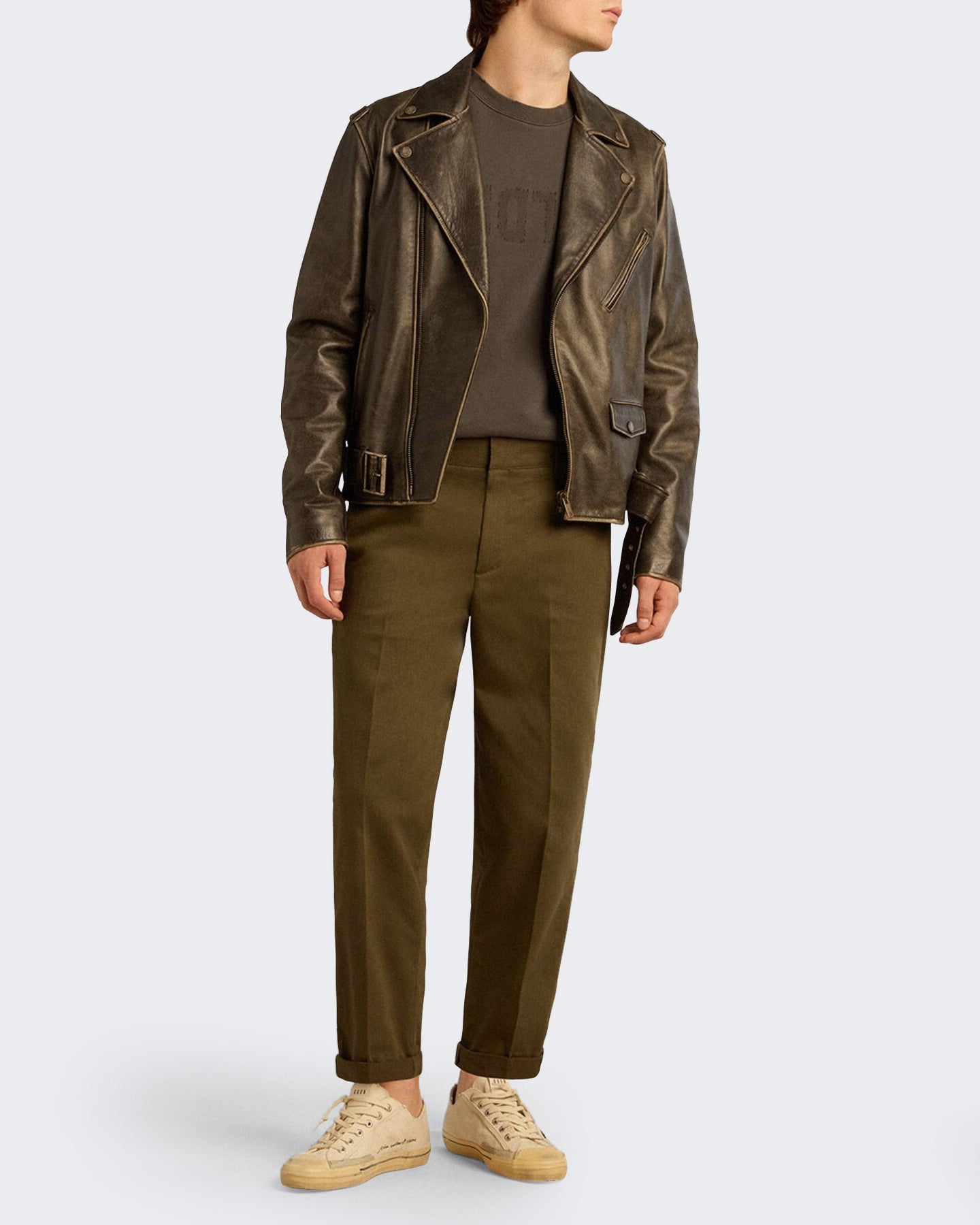 Heren Regular Sweatshirt Antraciet