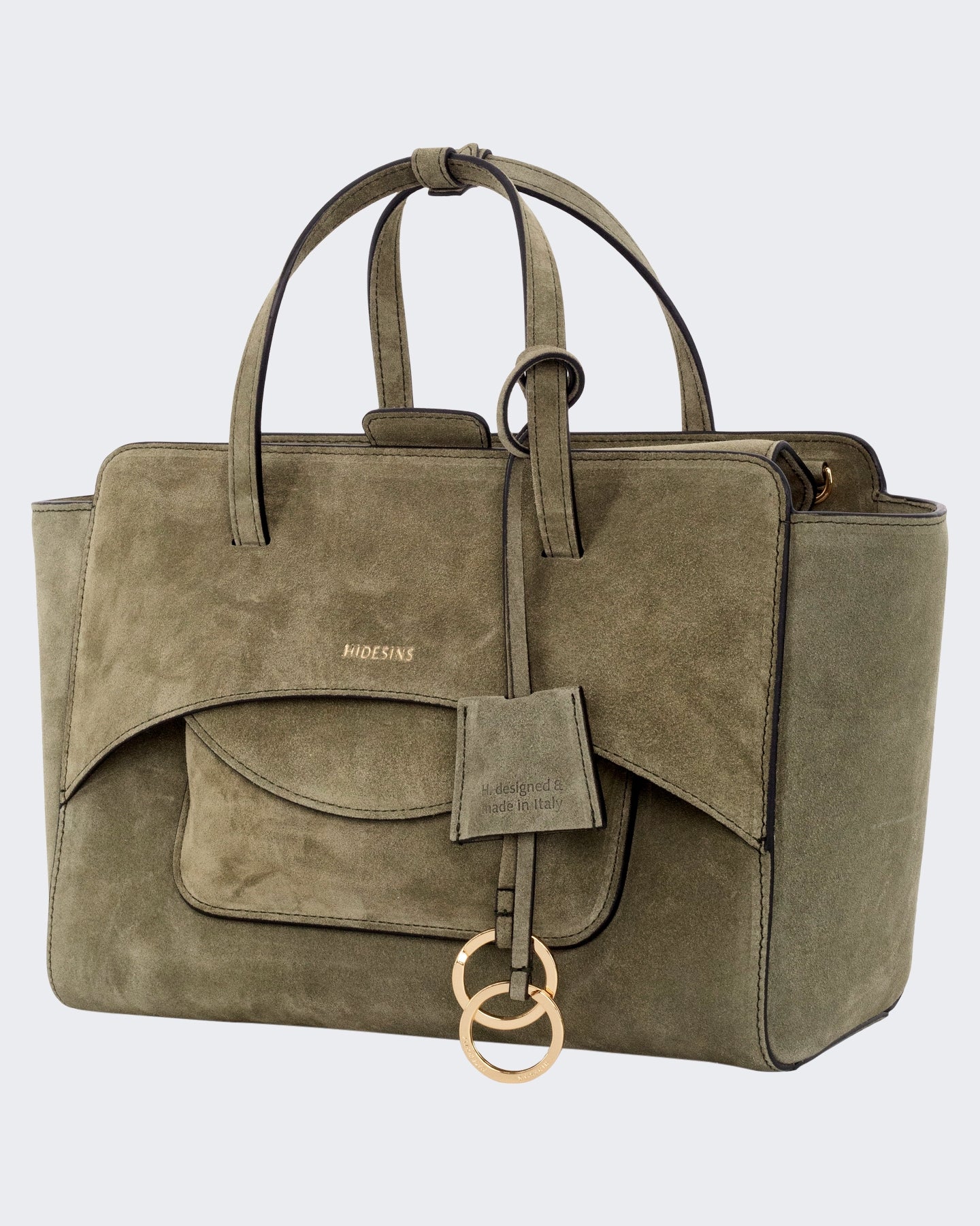 Dames Flap M Suede Olive