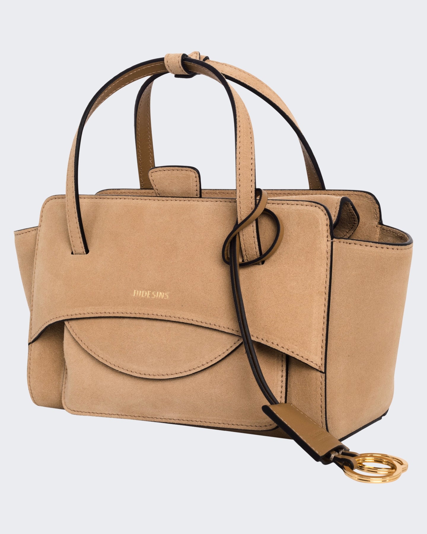 Dames Flap S Suede Cocco Camel