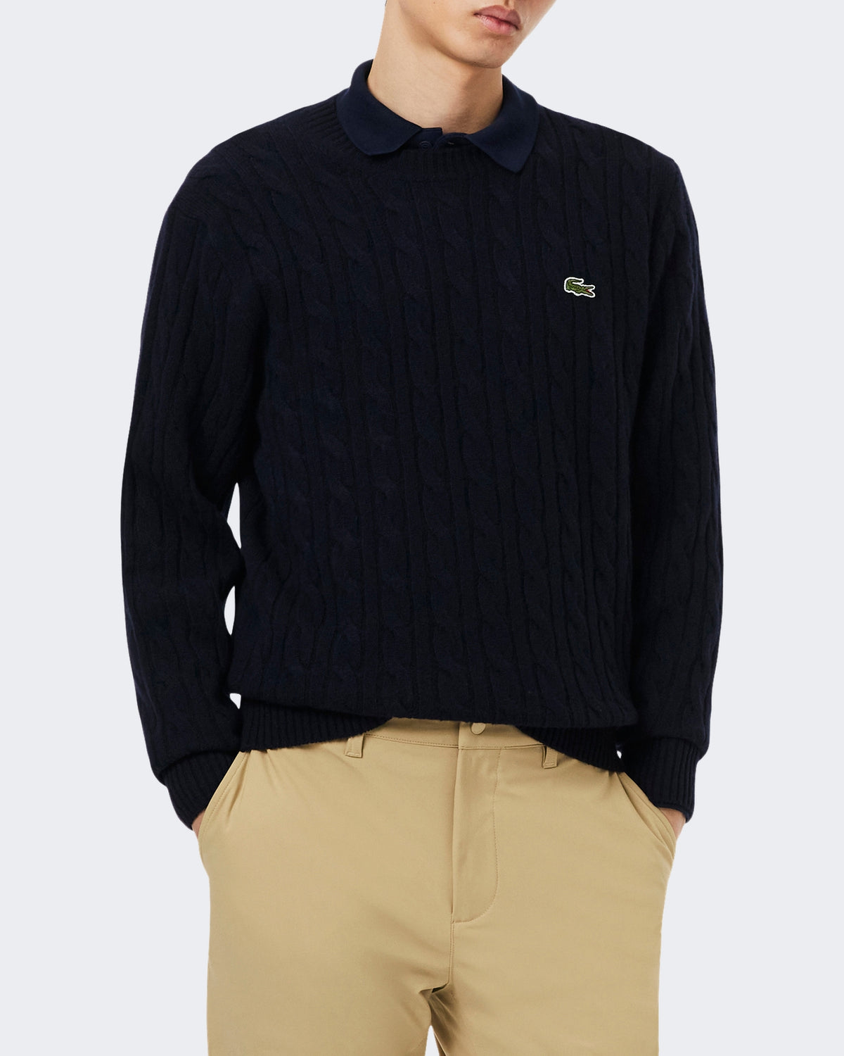 Lacoste Heren Trui Navy Blue - foto 2