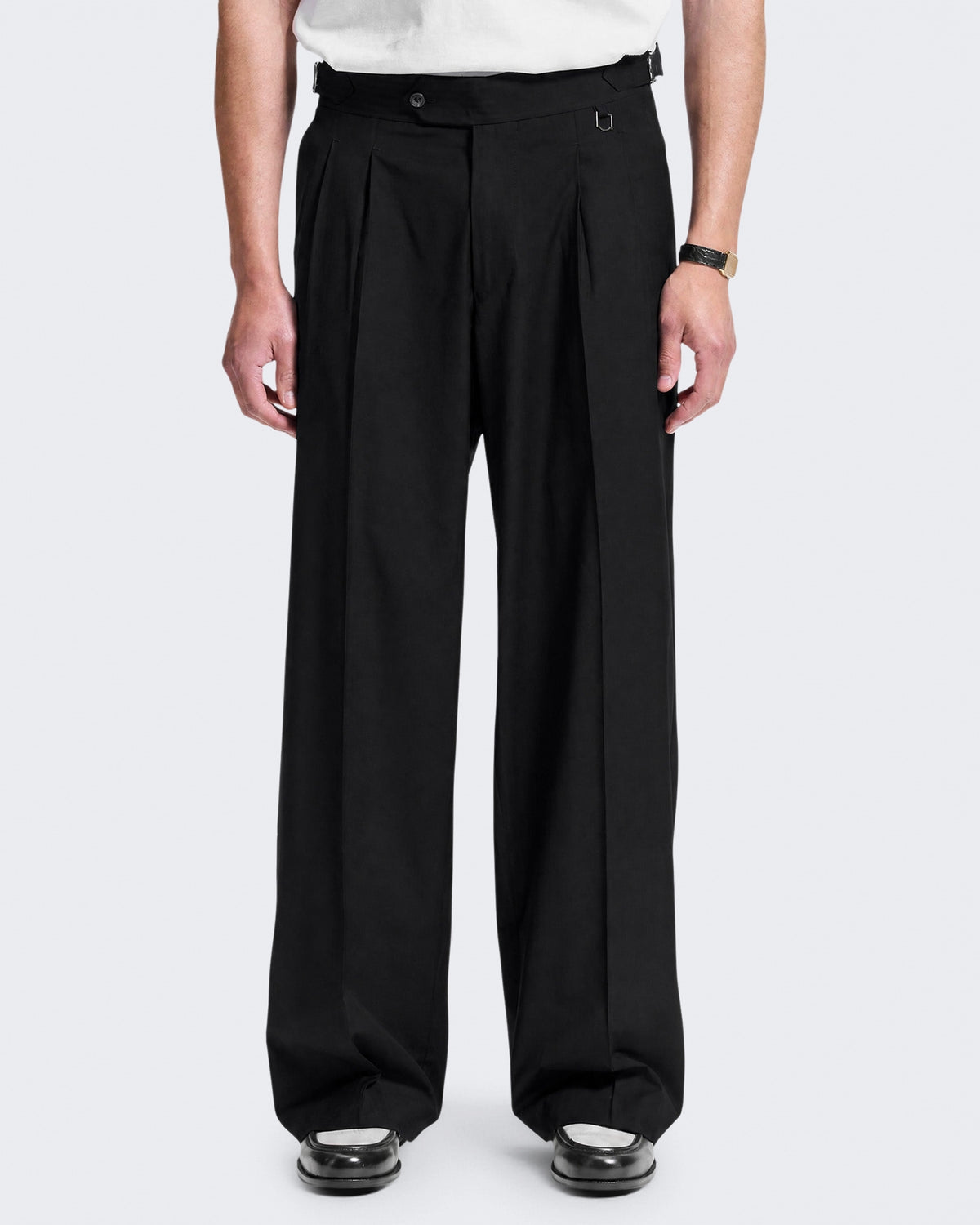 Men's Tailored Baggy Pants Black
