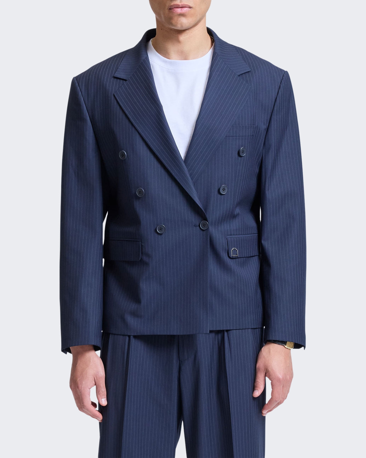 Men's Signe Blazer Pinstripe Blue
