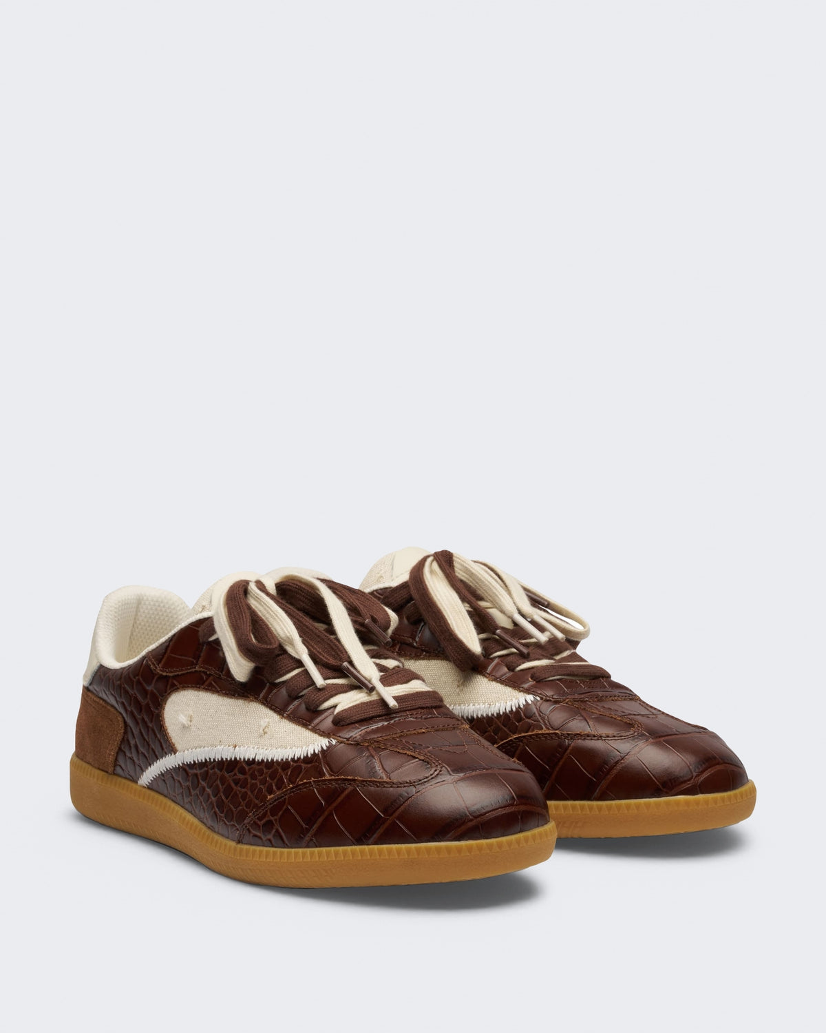 Men's L’Équipe Sneaker Croco Brown
