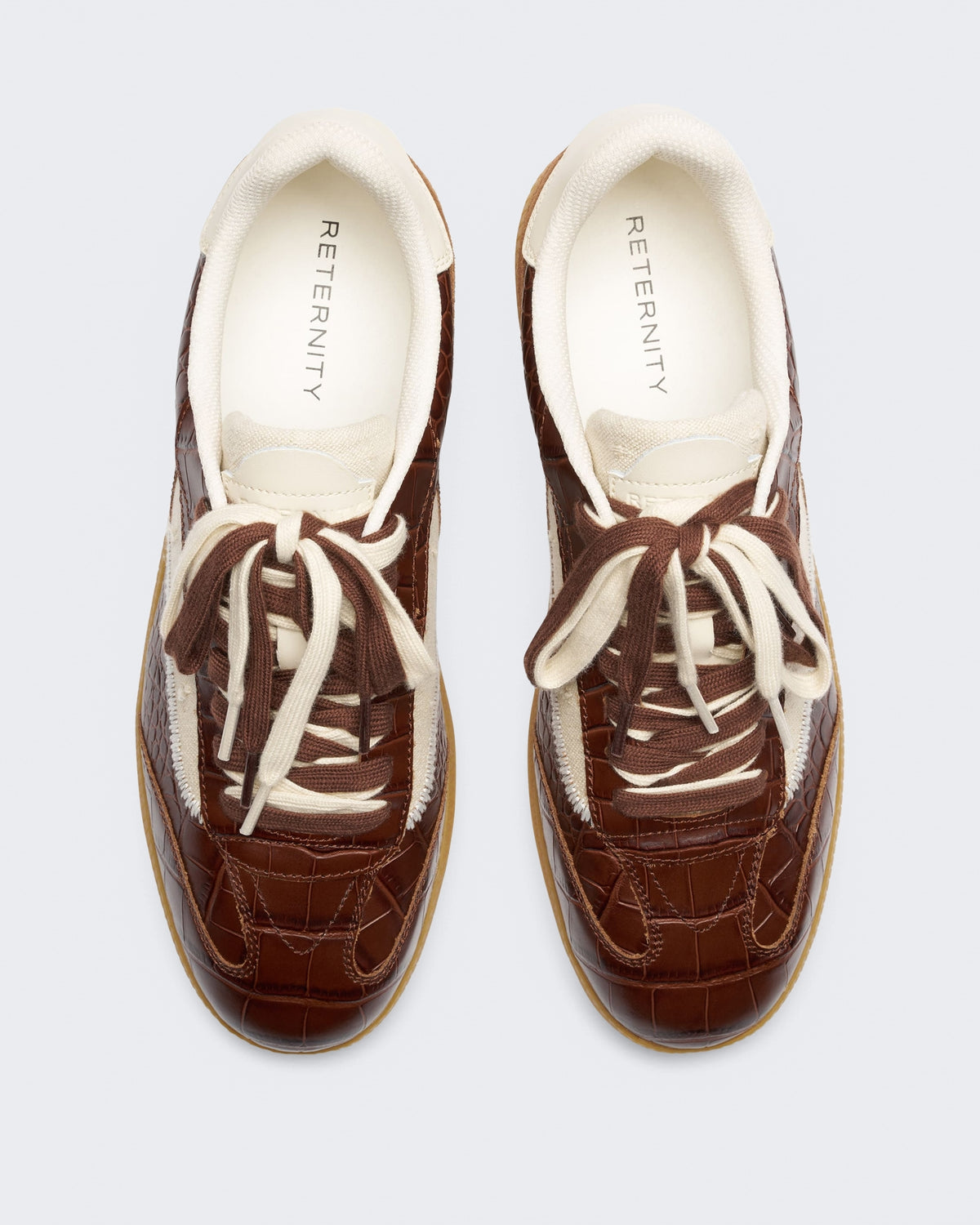 Men's L’Équipe Sneaker Croco Brown