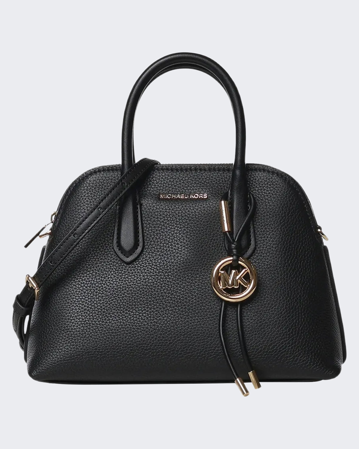 Michael Kors Women's Medium Dome Chain Satchel Black