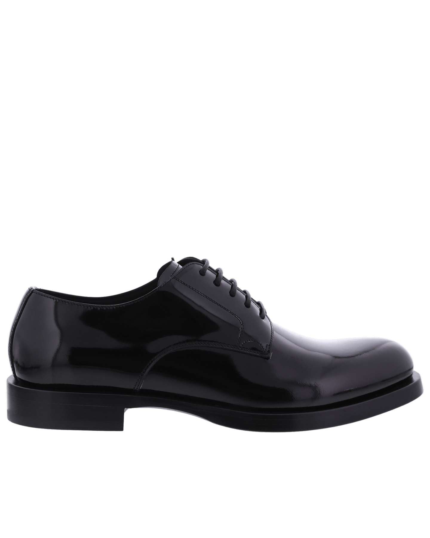 Men Polished Derby Black