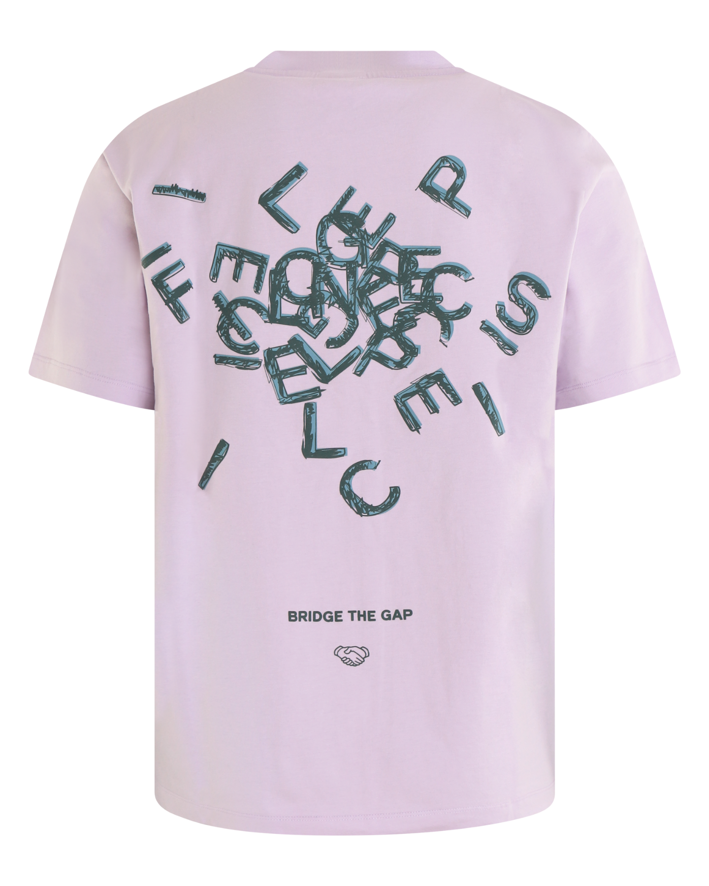 Heren Alphabet T-shirt Paars