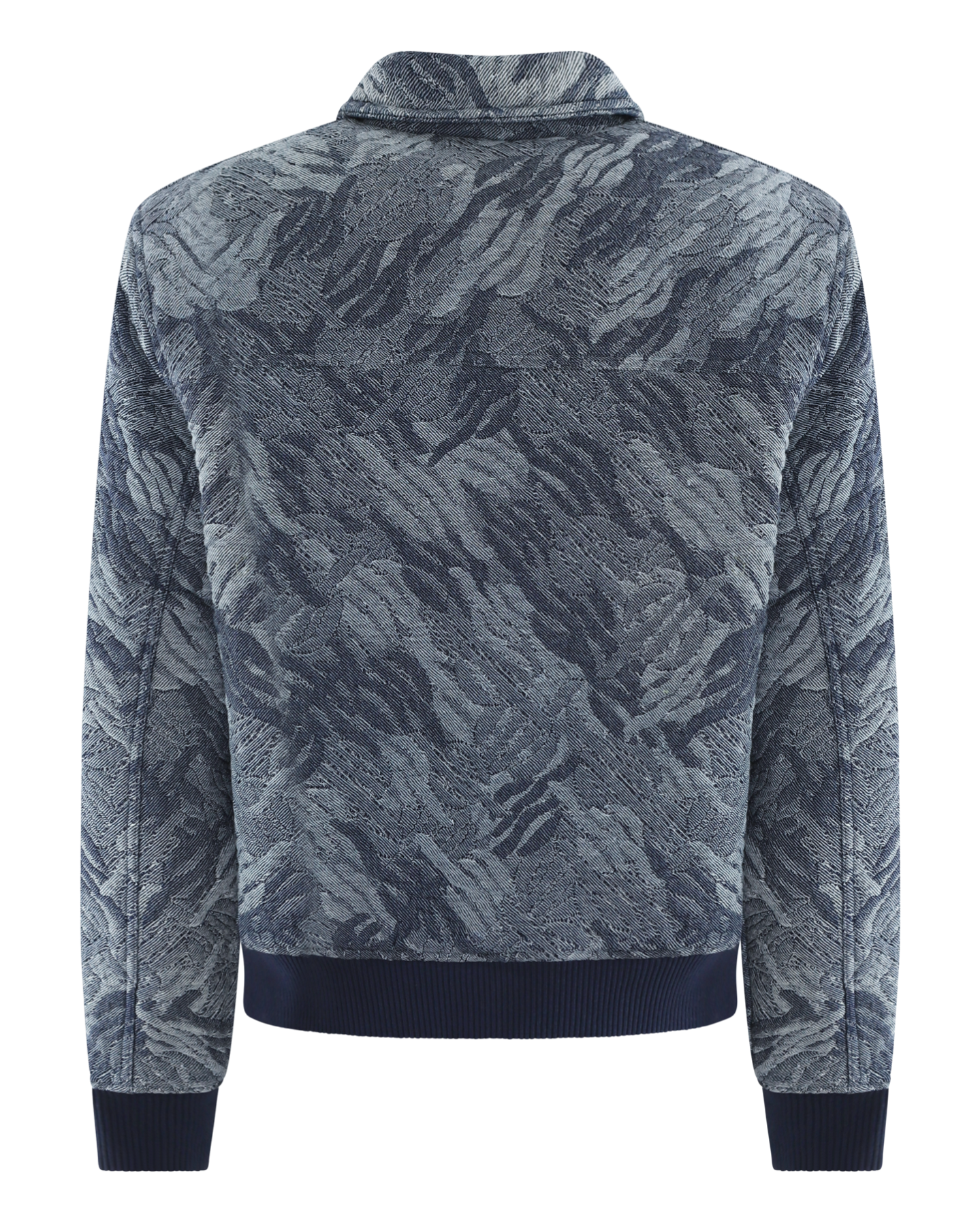 Heren Denim Bomber Camo Grijs