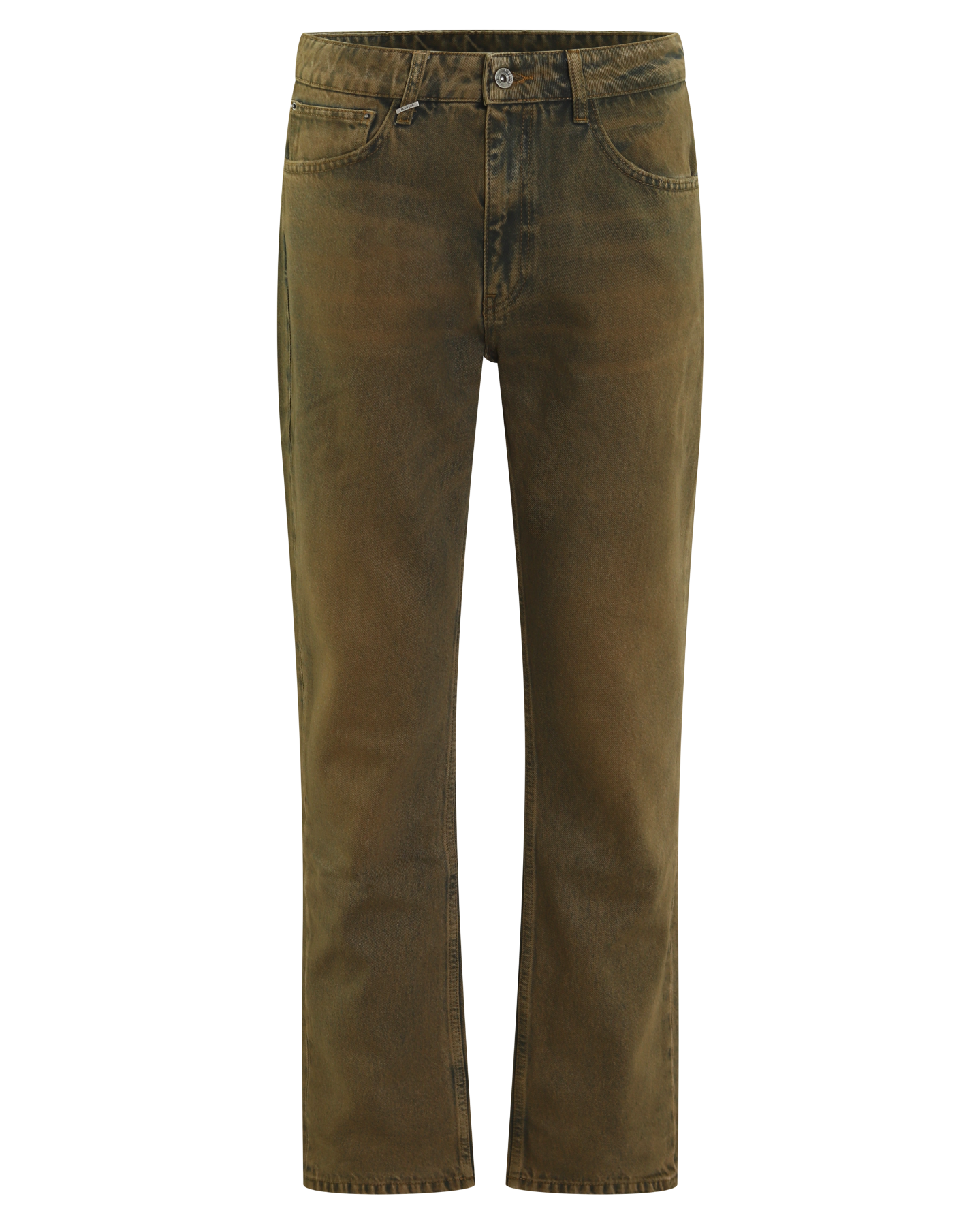Heren Straight Jeans Beige