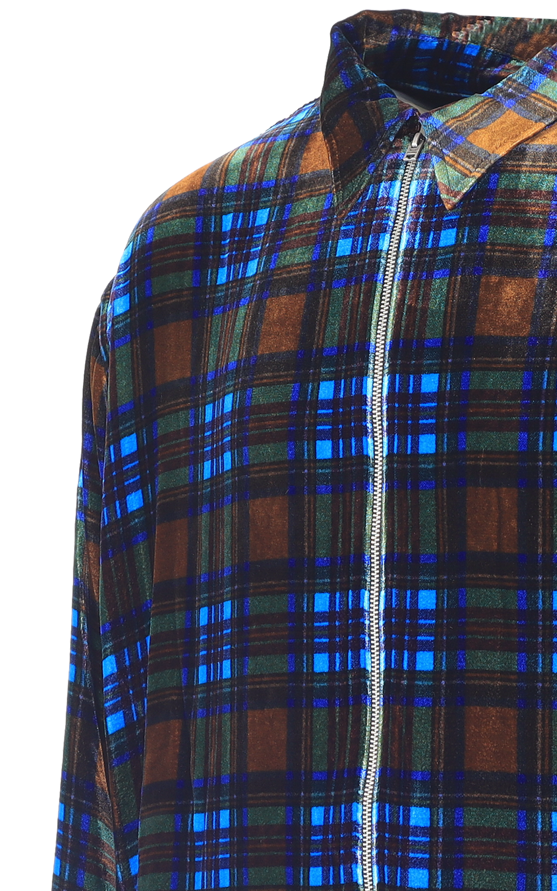 Men Overshirt blue/brown