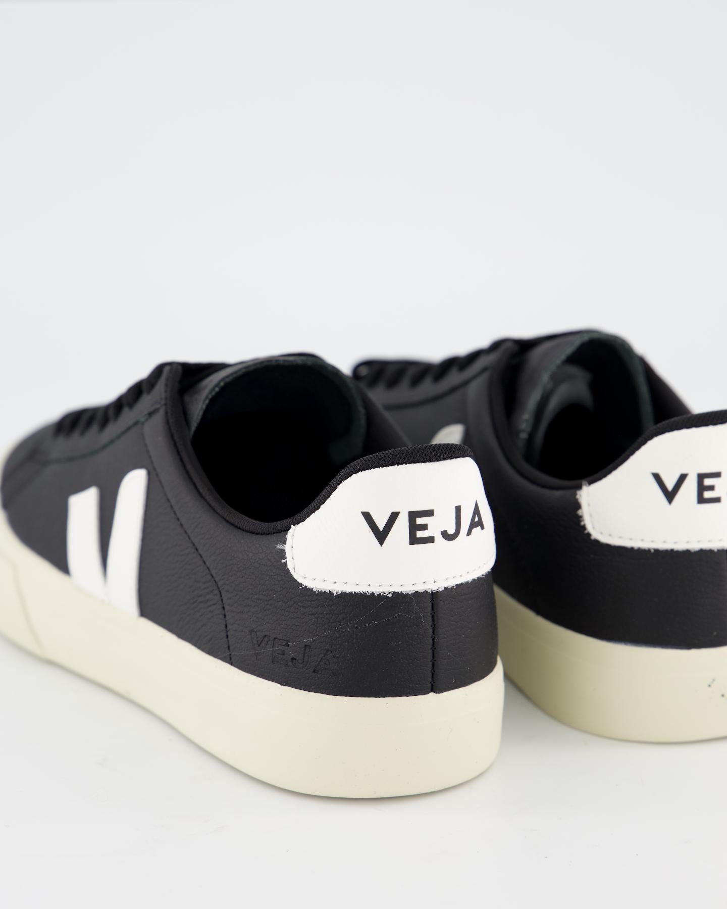 Dames Campo Sneaker Leer Zwart/Wit