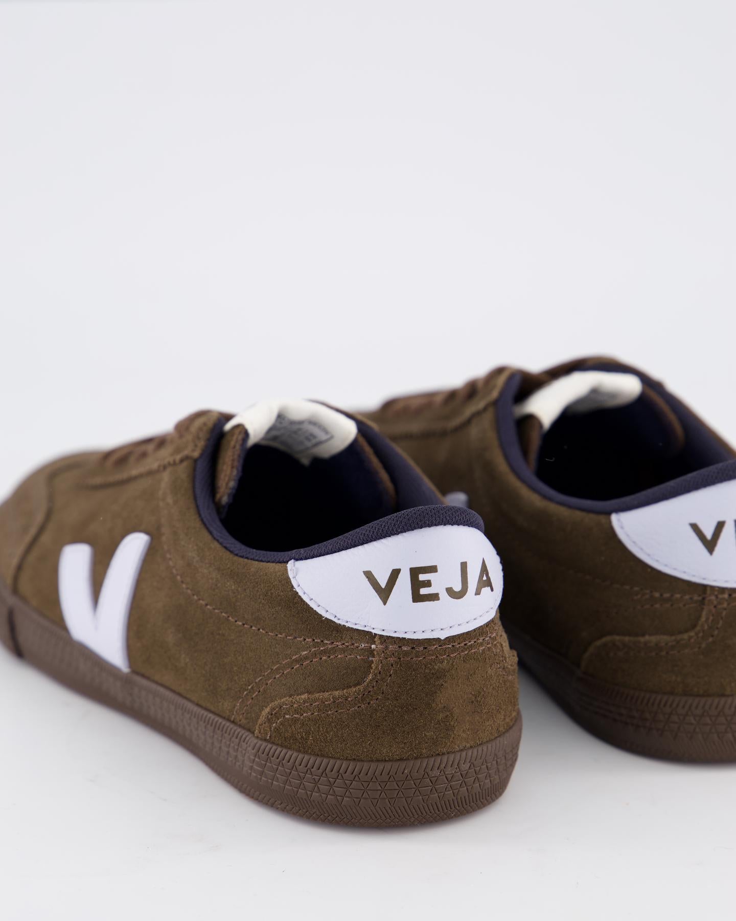 Dames Volley Suede Sneaker Bruin
